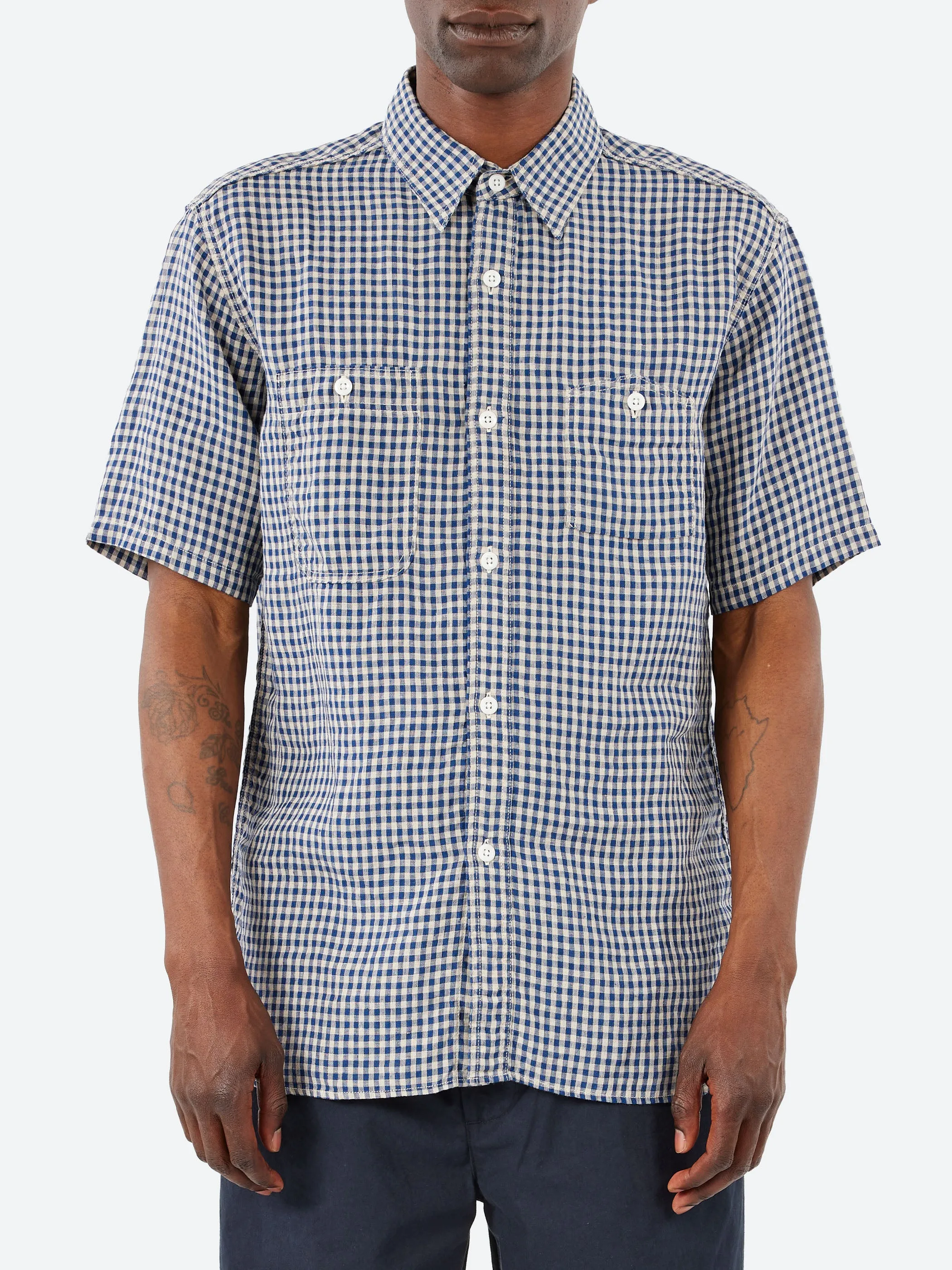 WORK Short Sleeve Linen sold by gravitypope