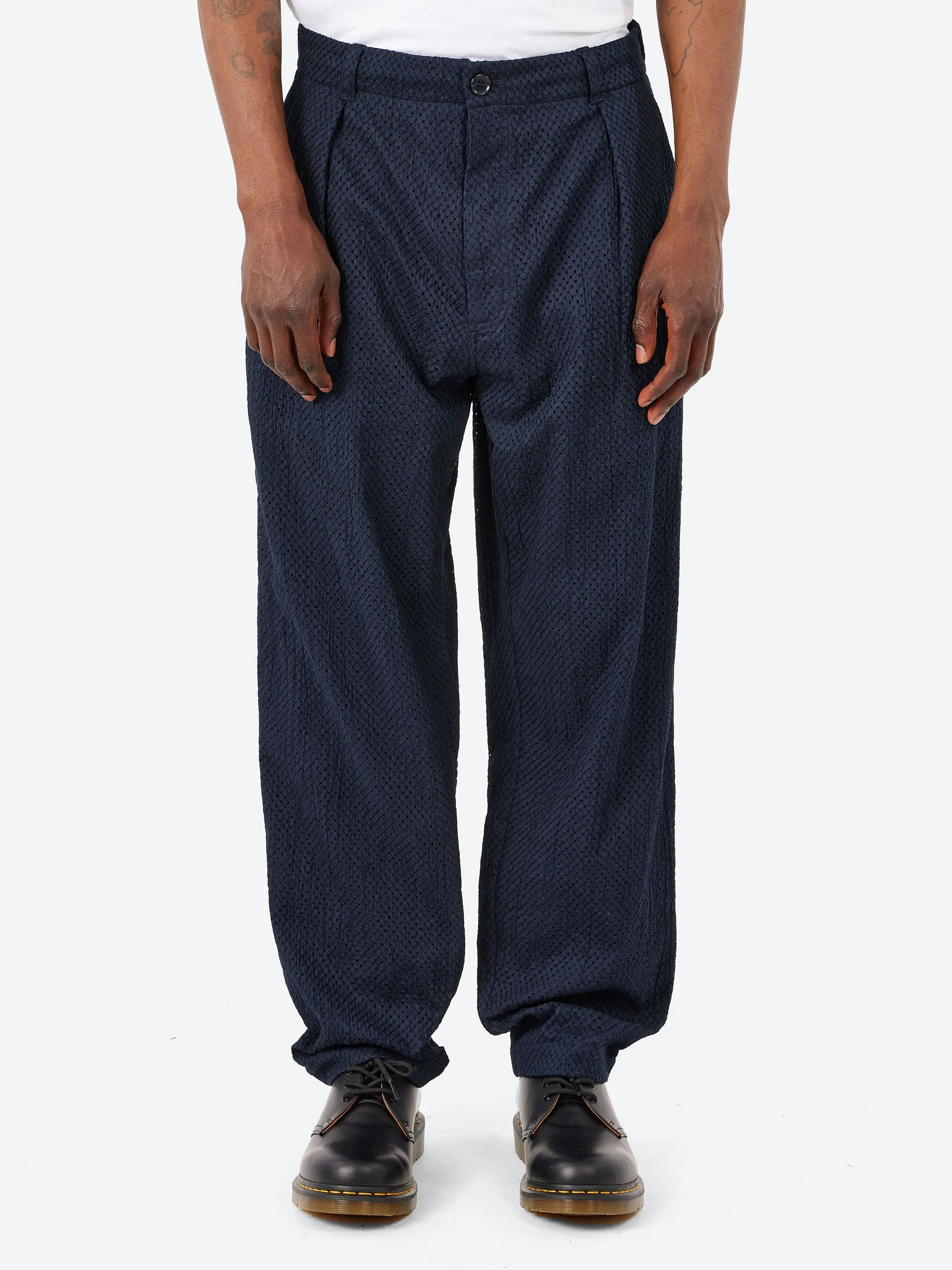 Meyer Lace Tucked Straight Pants sold by gravitypope