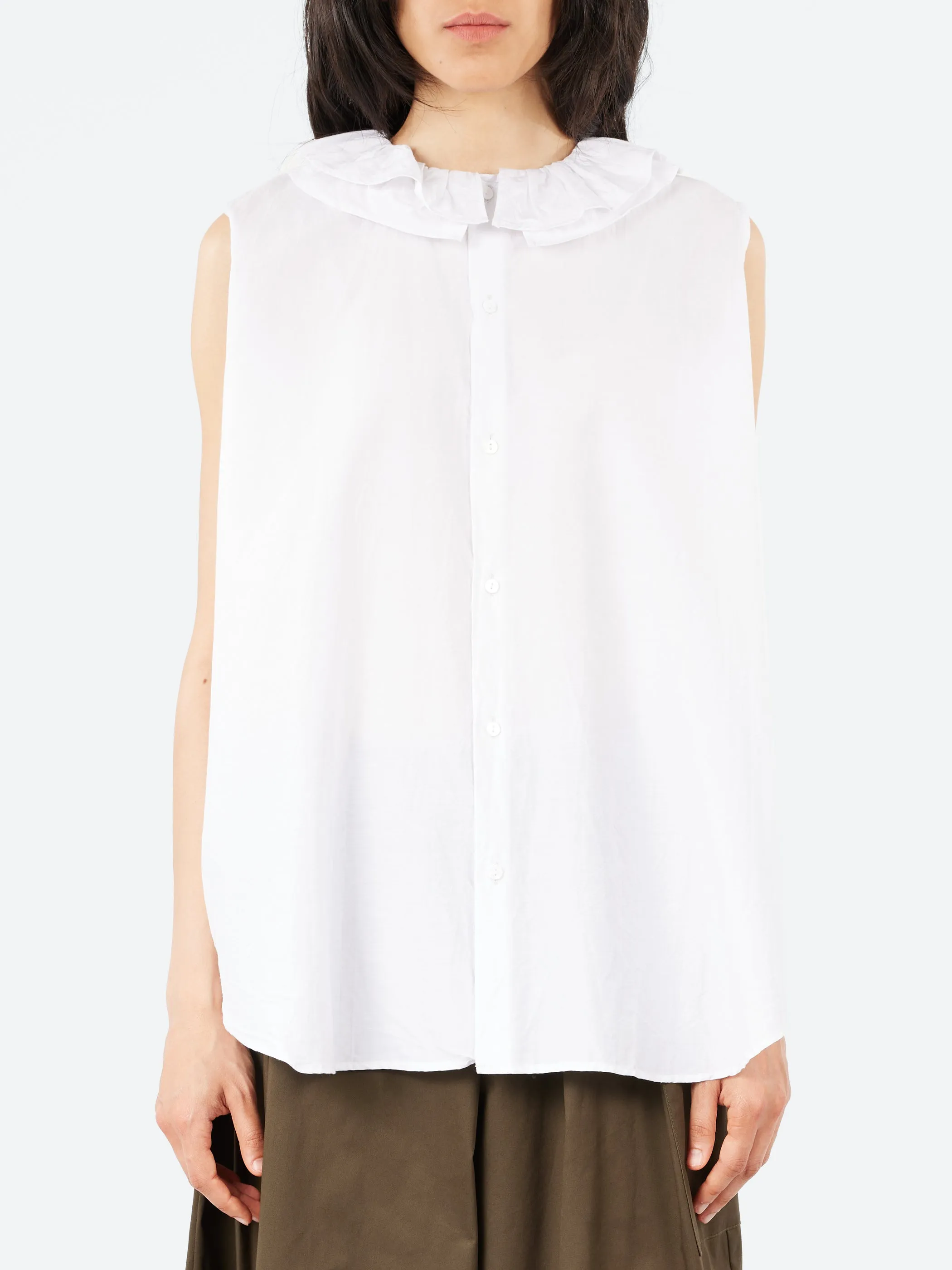 Ruffle Collar Shirt sold by gravitypope