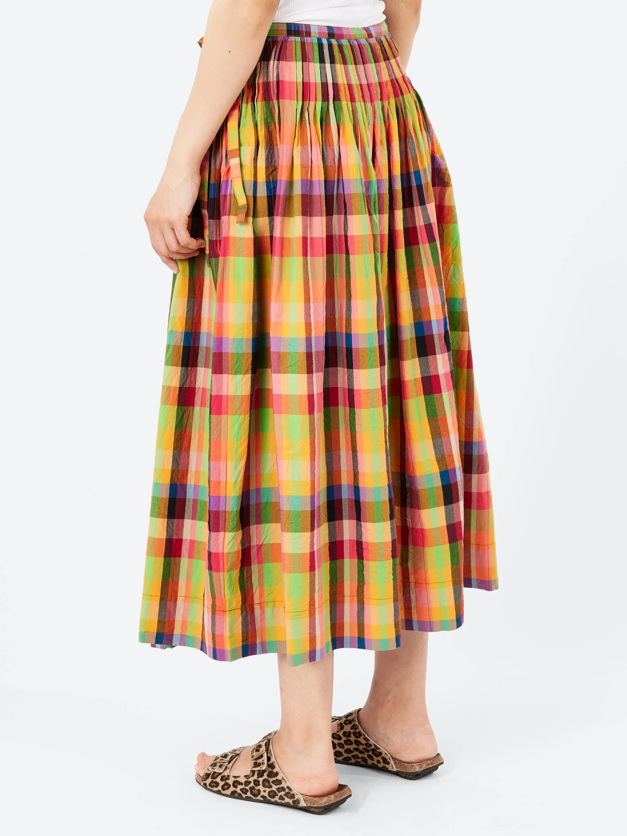 Pleated Check Skirt sold by gravitypope product image thumbnail 3