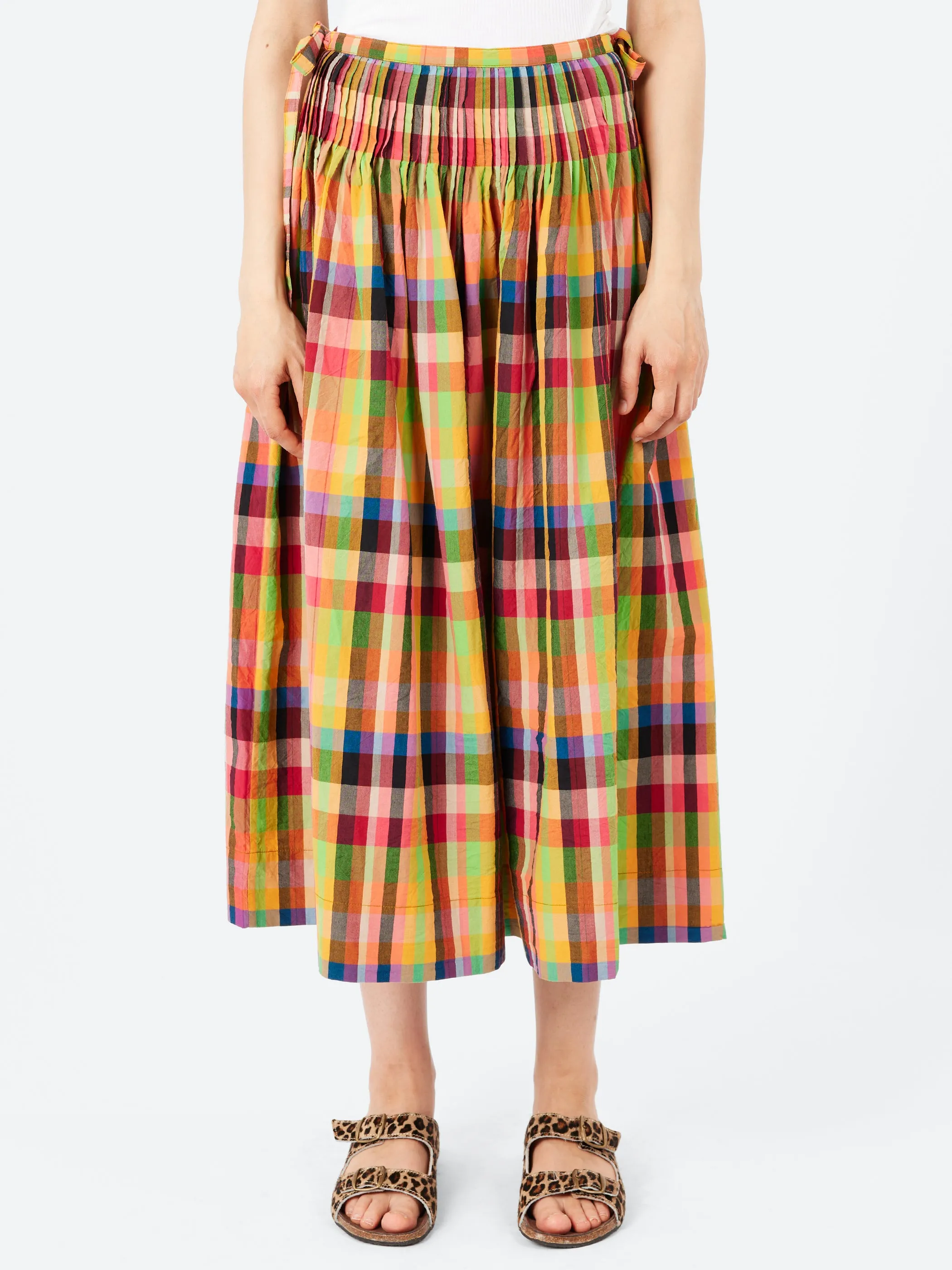 Pleated Check Skirt sold by gravitypope