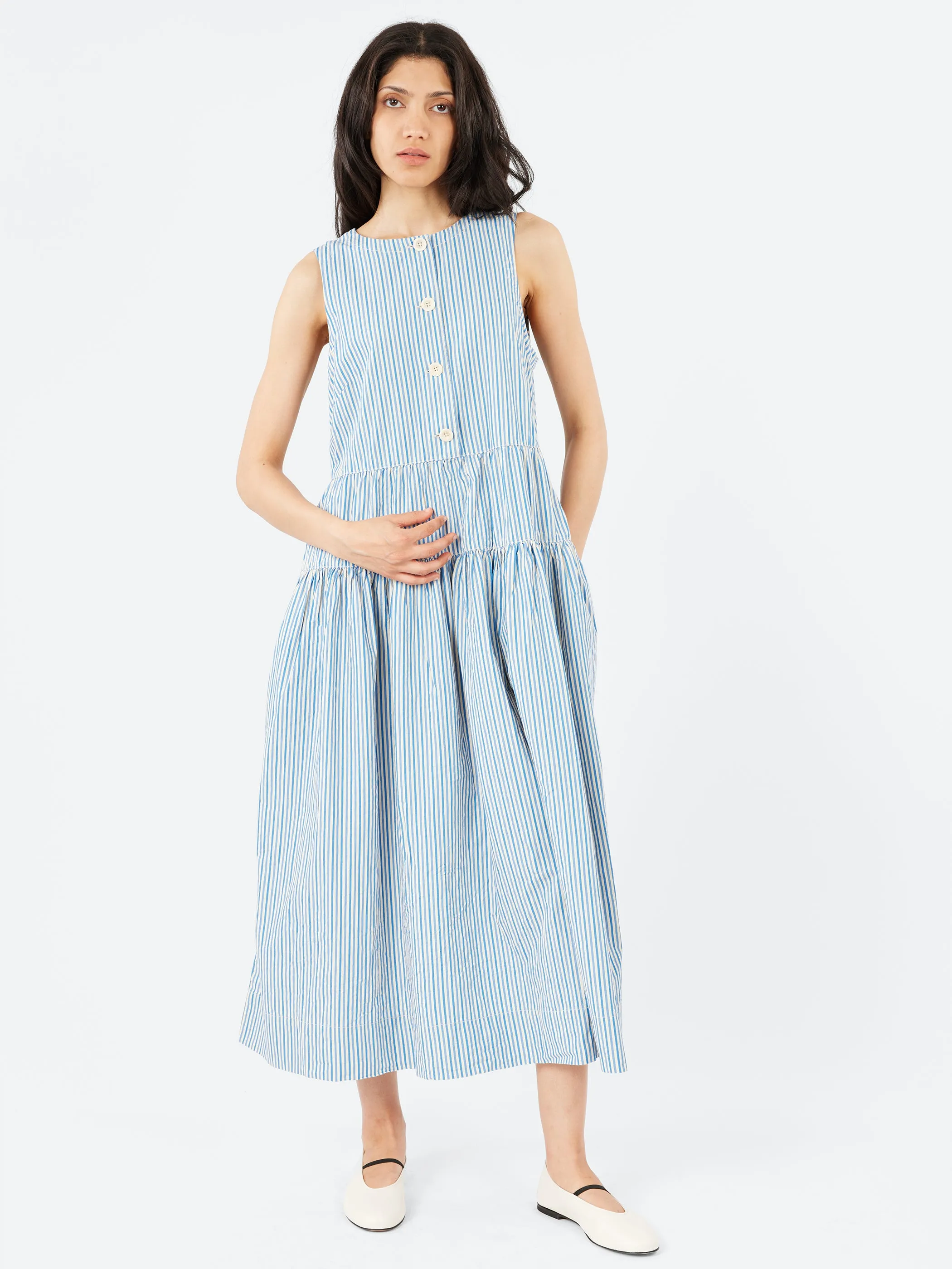 Candy Stripe Pleated Dress sold by gravitypope product image thumbnail 2