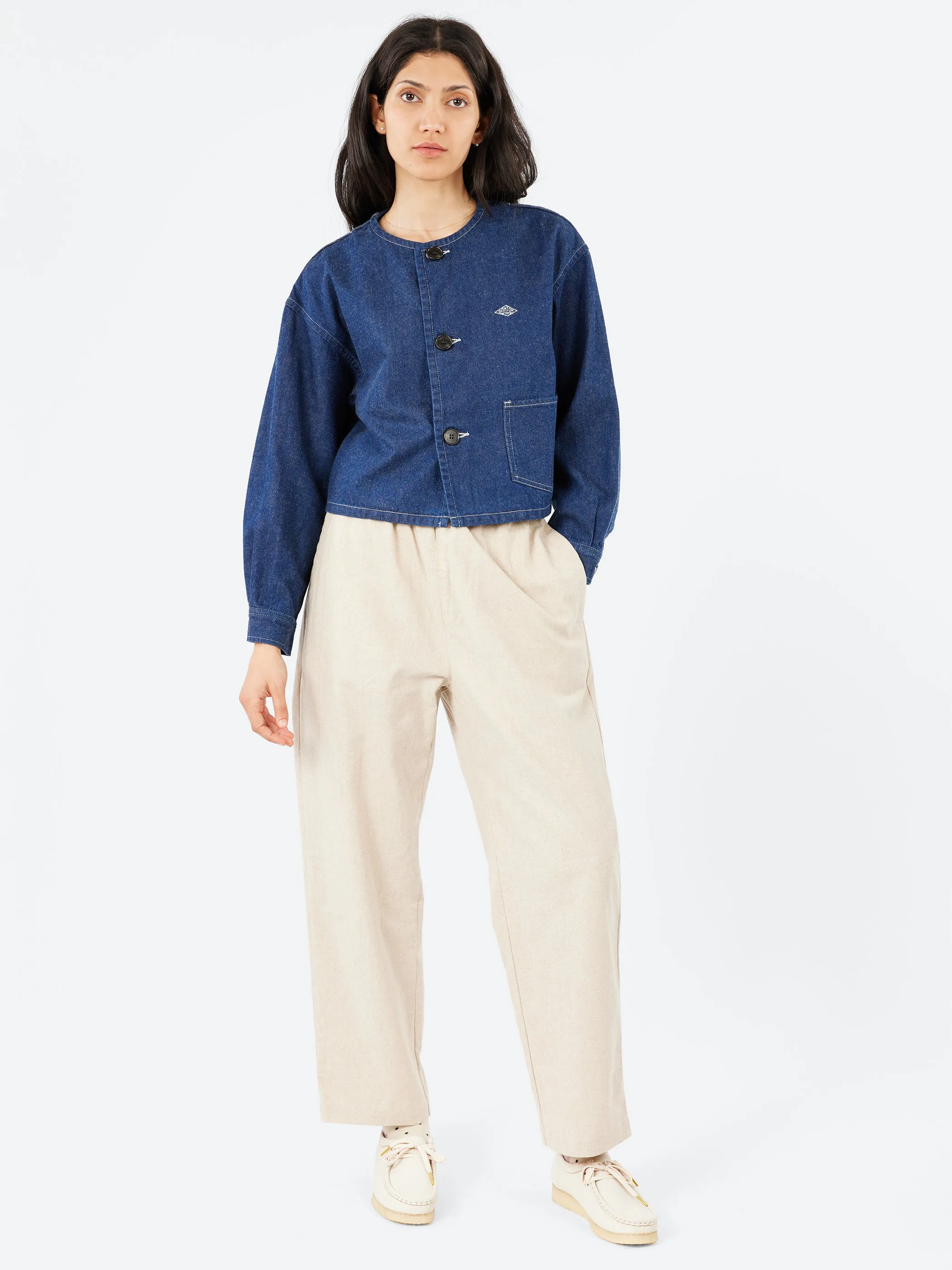 Cotton Drill Collarless Short Jacket sold by gravitypope product image thumbnail 2