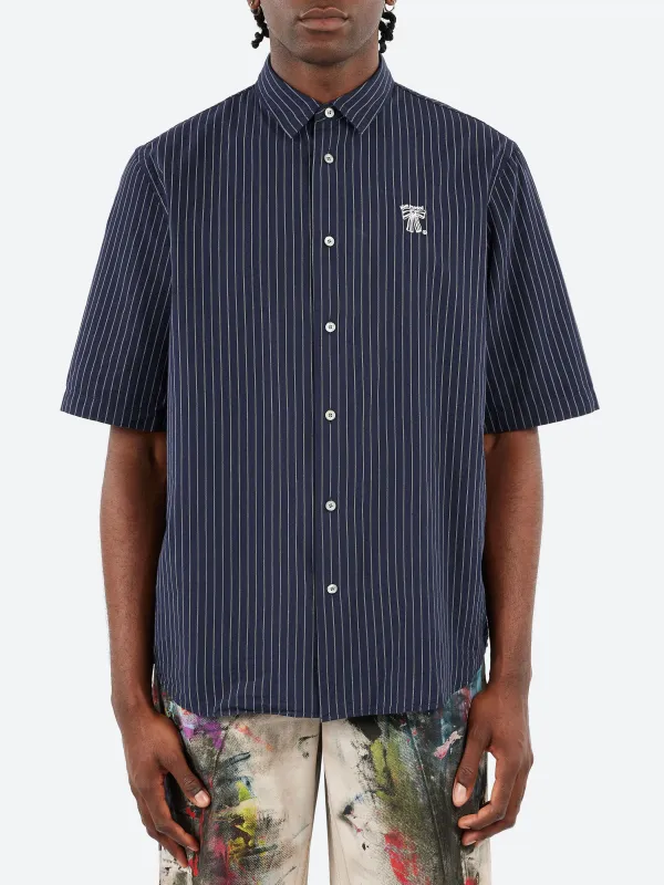 Stripe Button-Up Shirt sold by gravitypope