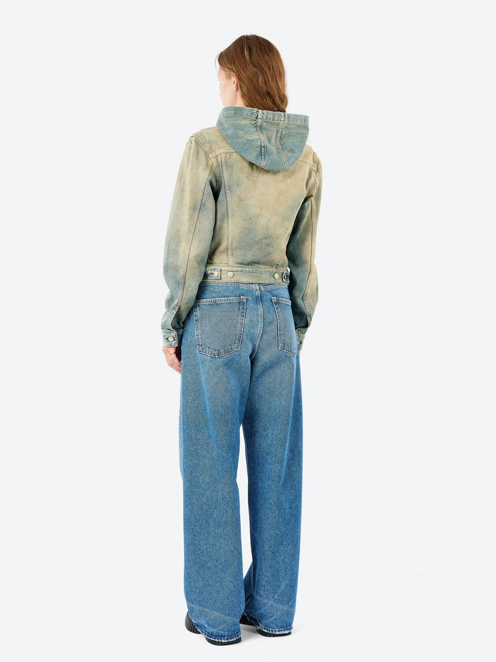 Denim Jacket with Hood sold by gravitypope product image thumbnail 3