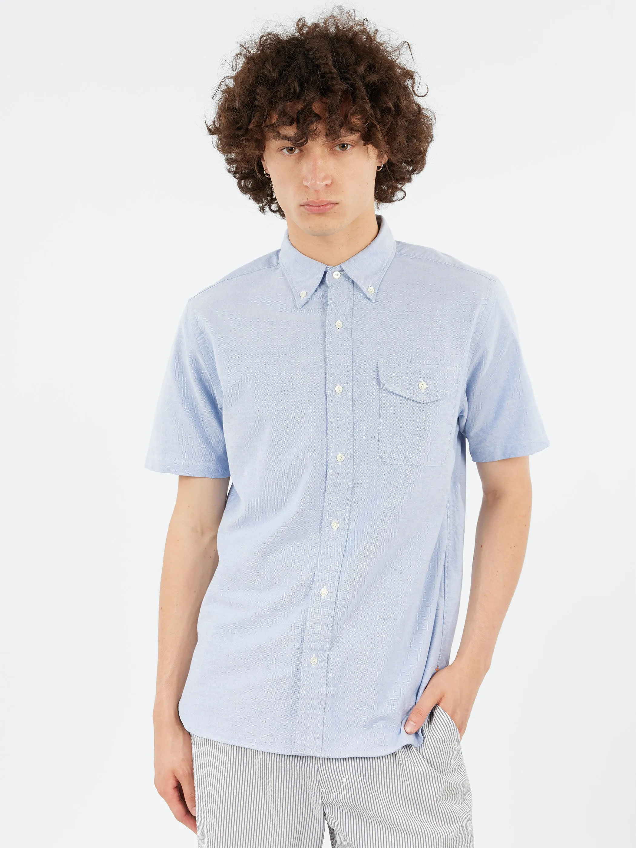 Oxford Short Sleeve Button-Down Shirt sold by gravitypope product image thumbnail 4
