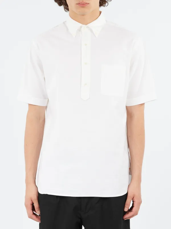 Oxford Pullover Short Sleeve Button-Down Shirt sold by gravitypope