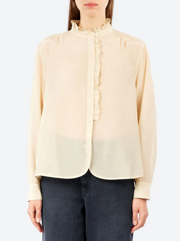 Ruffle Collar Shirt sold by gravitypope