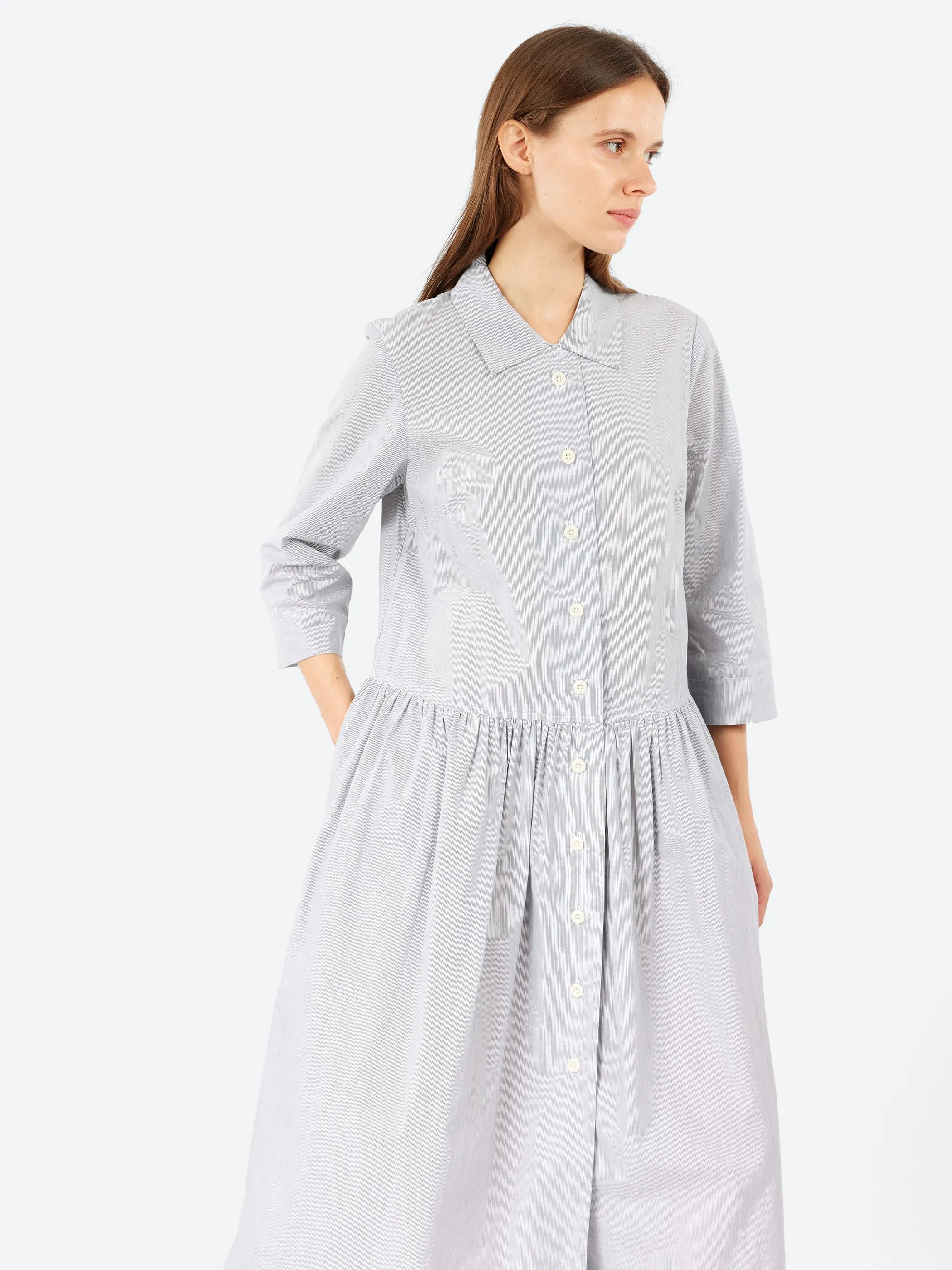 Fine Stripe Shirt Dress sold by gravitypope product image thumbnail 4