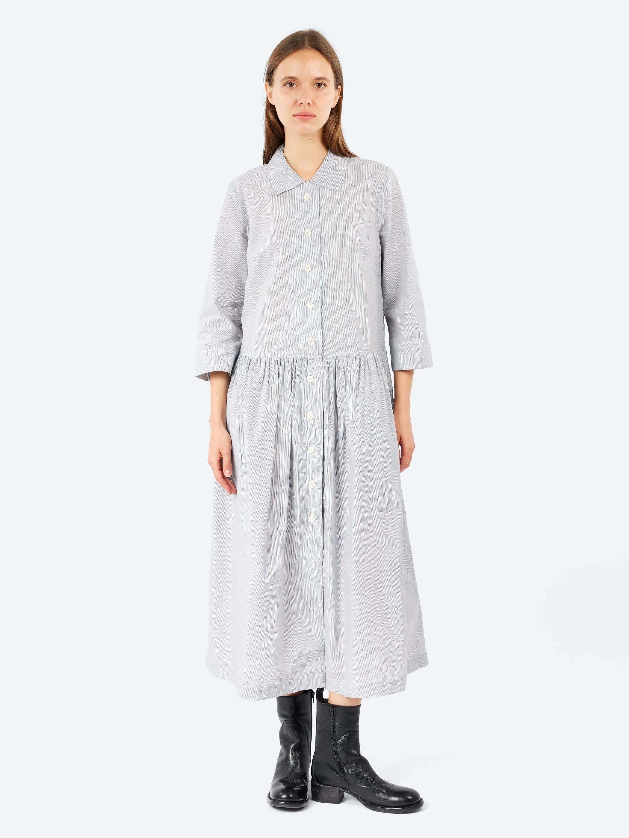 Fine Stripe Shirt Dress sold by gravitypope product image thumbnail 2