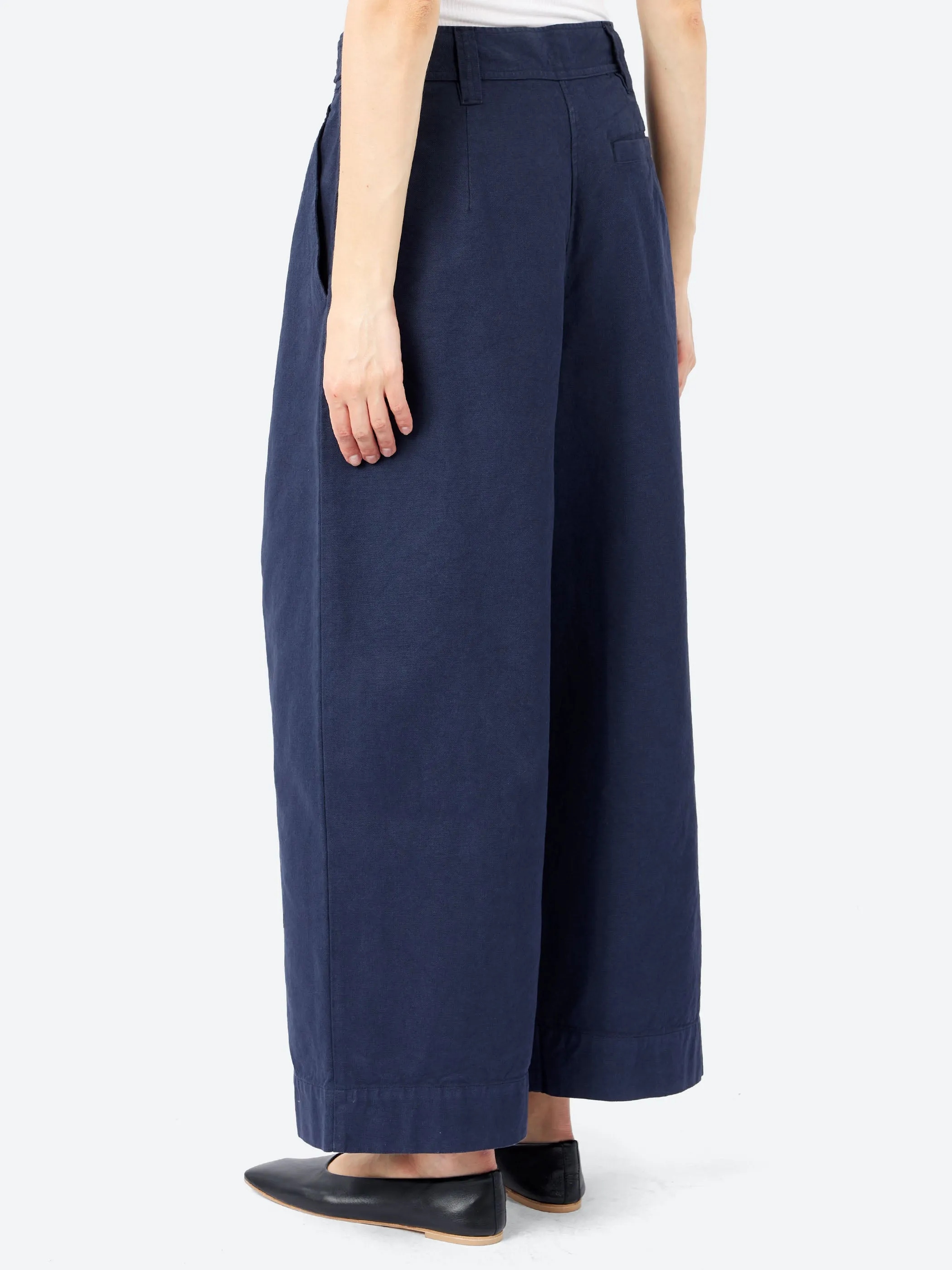 Cotton Canvas Pleat Front Trousers sold by gravitypope product image thumbnail 3