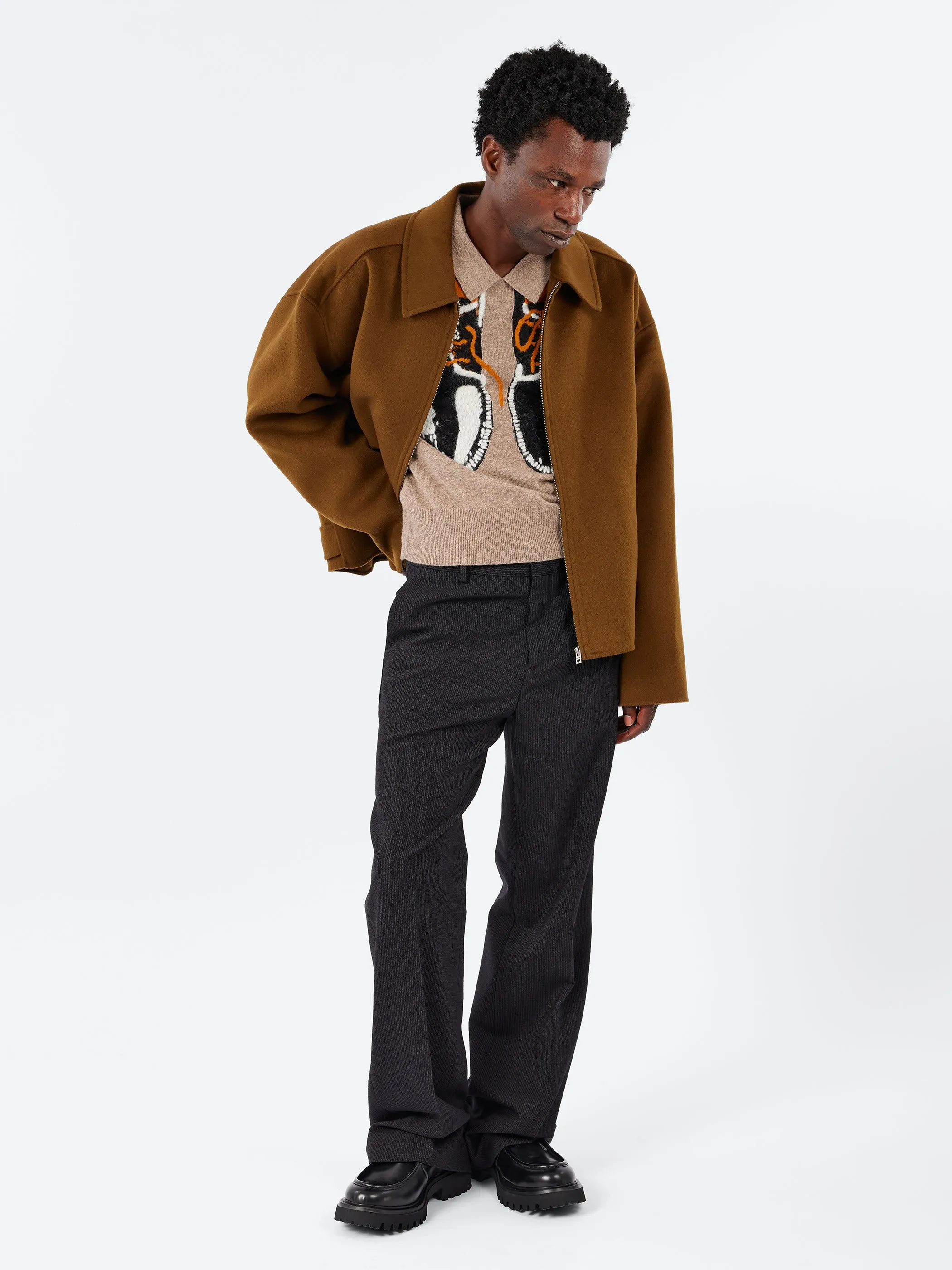 Palvin Wool Barre Jacquard Trousers sold by gravitypope product image thumbnail 2