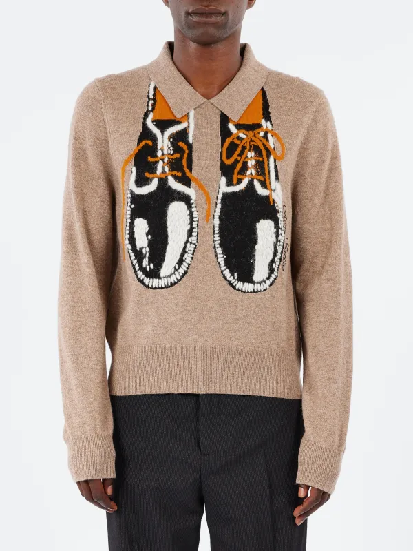 Yak Wool Polo Sweater sold by gravitypope