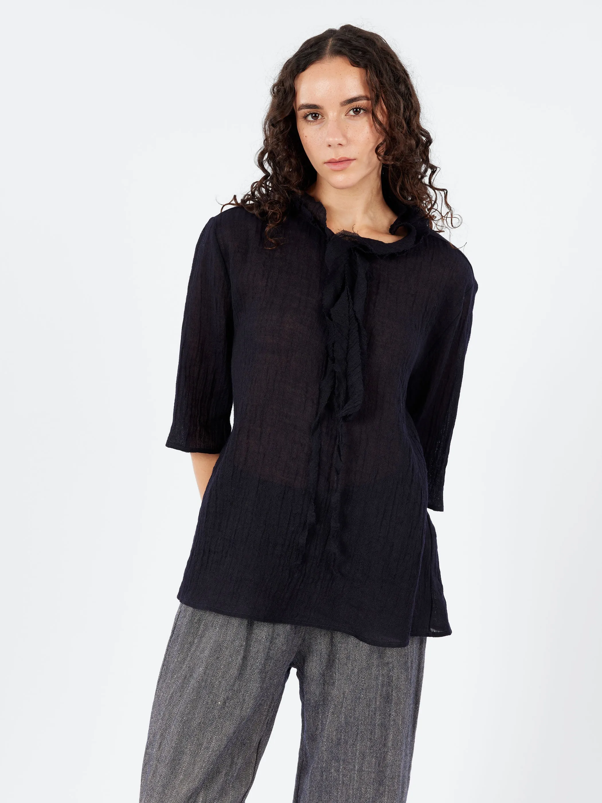 P1990 Ruffle Shirt sold by gravitypope product image thumbnail 4