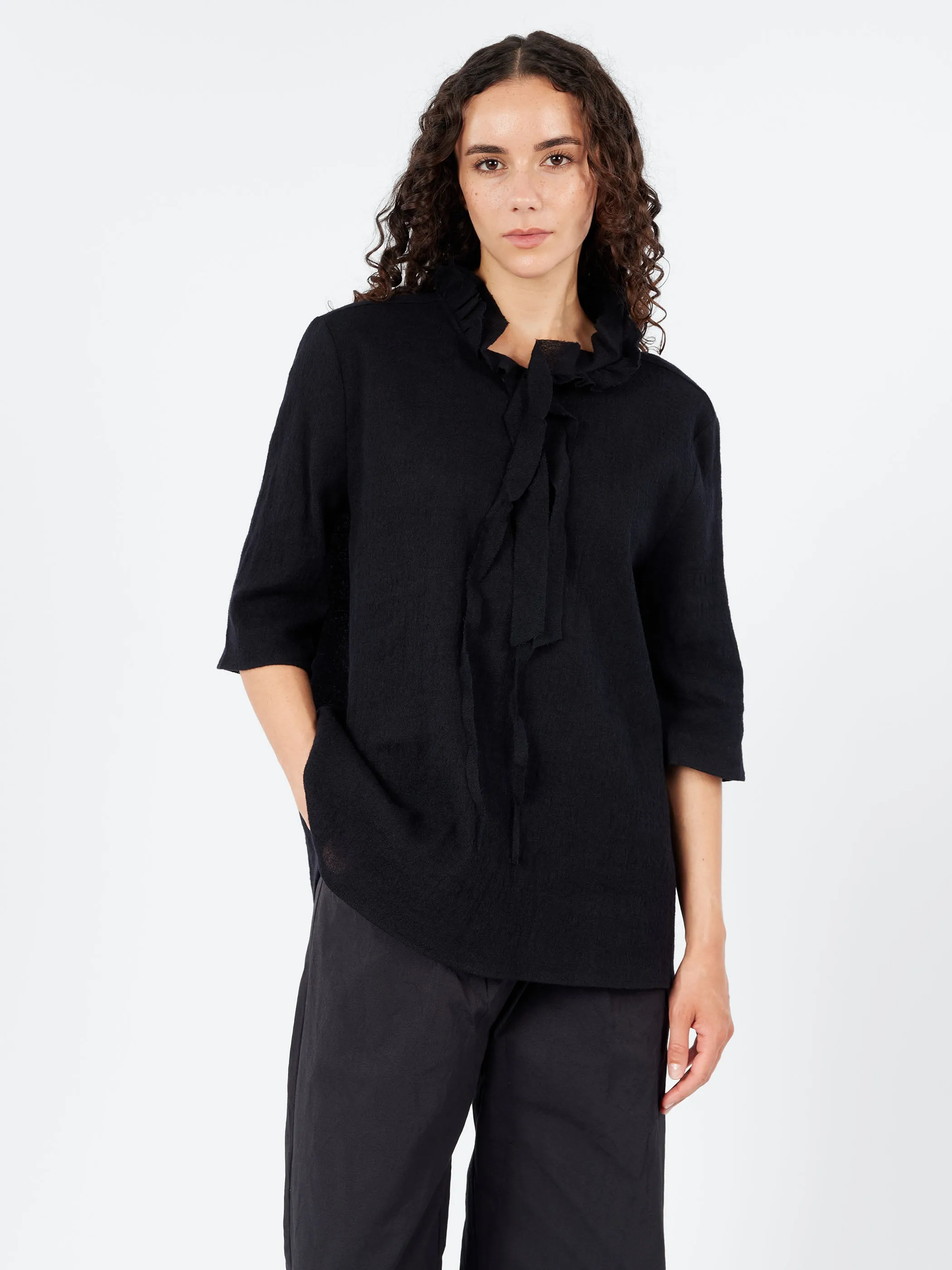 P1990 Ruffle Shirt sold by gravitypope product image thumbnail 4