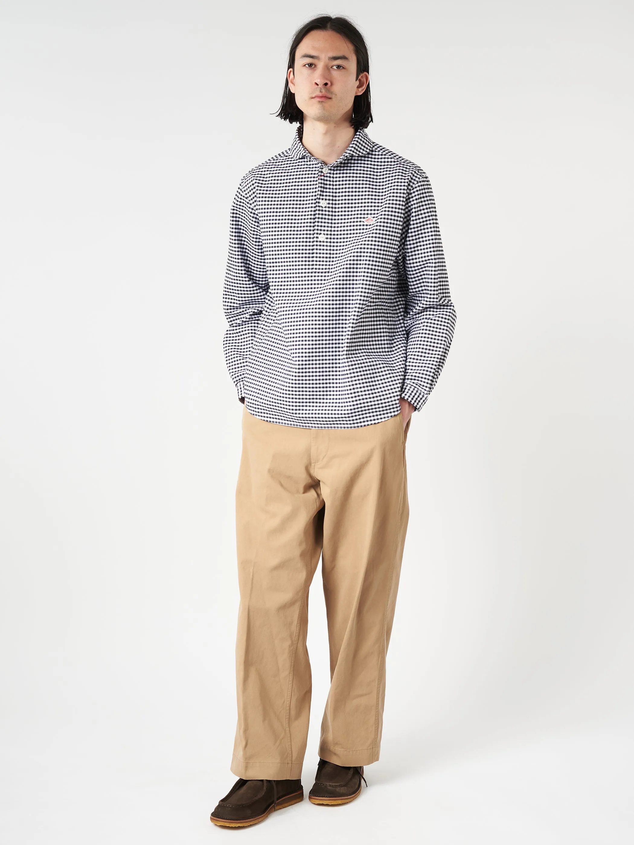 Oxford Round Collar Pullover Shirt sold by gravitypope product image thumbnail 2