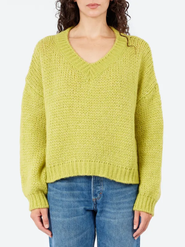 Alpaca V-Neck Sweater sold by gravitypope