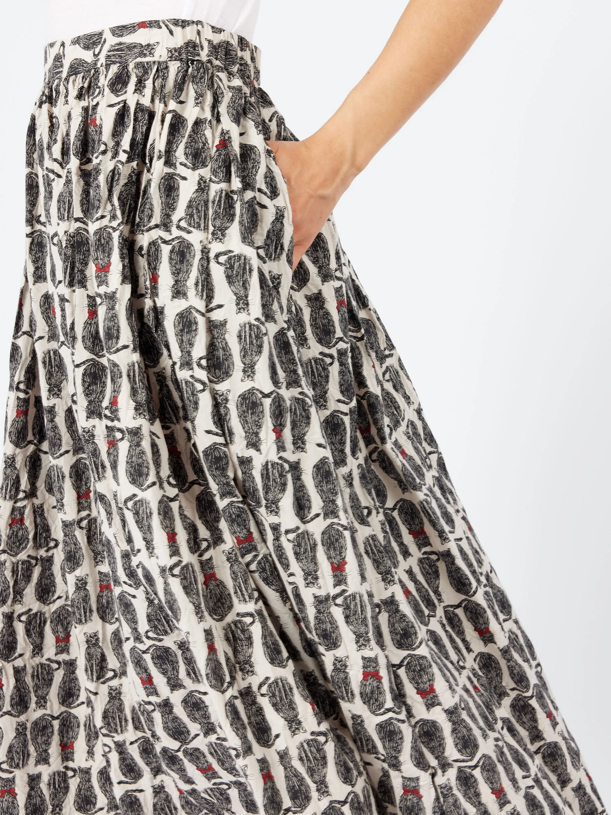 Cat Patrol Print Skirt sold by gravitypope product image thumbnail 4