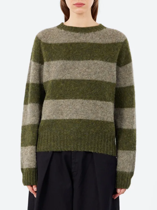 Jets Stripe Crew Knit sold by gravitypope