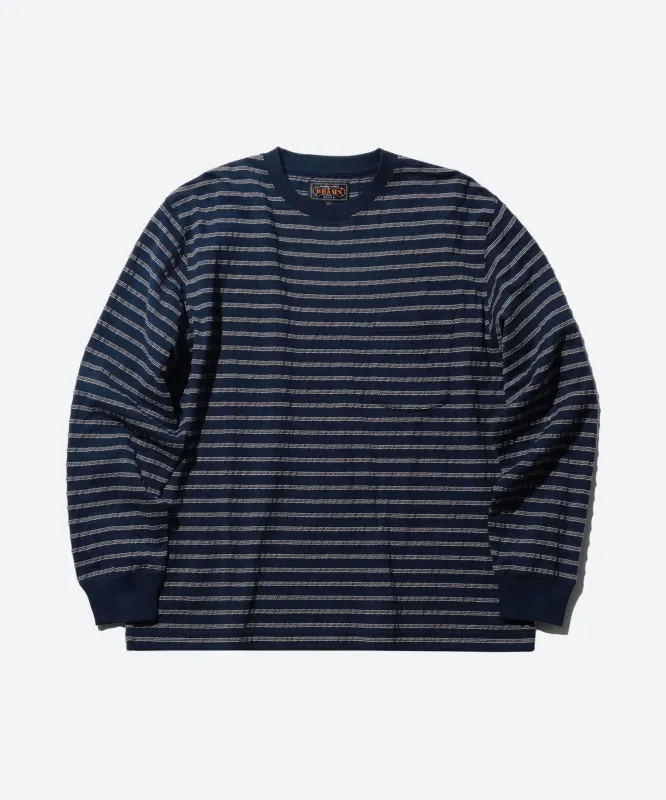 Jacquard Stripe Pocket Tee sold by gravitypope