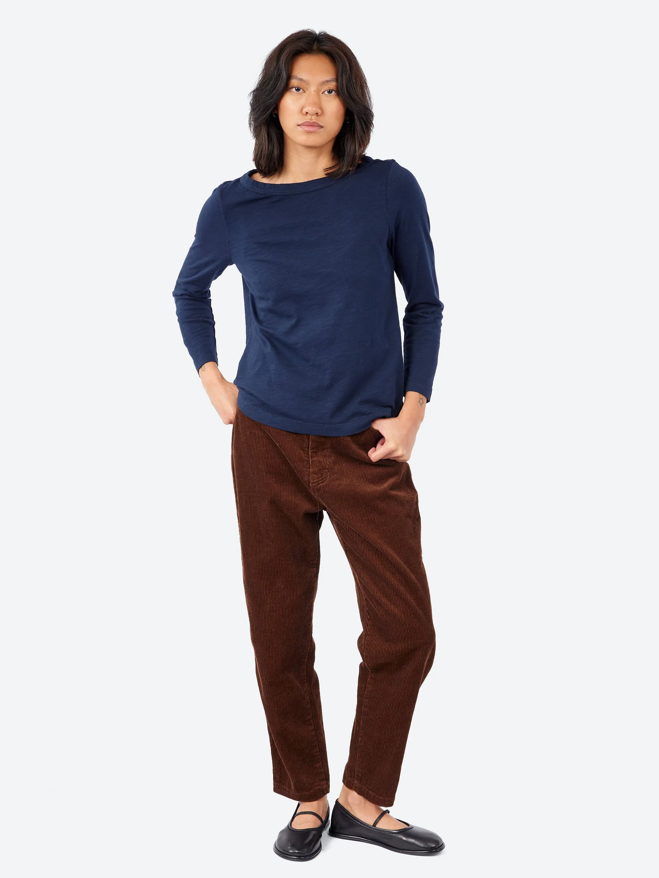 Lia Garment Dyed Boat Neck Tee sold by gravitypope product image thumbnail 4