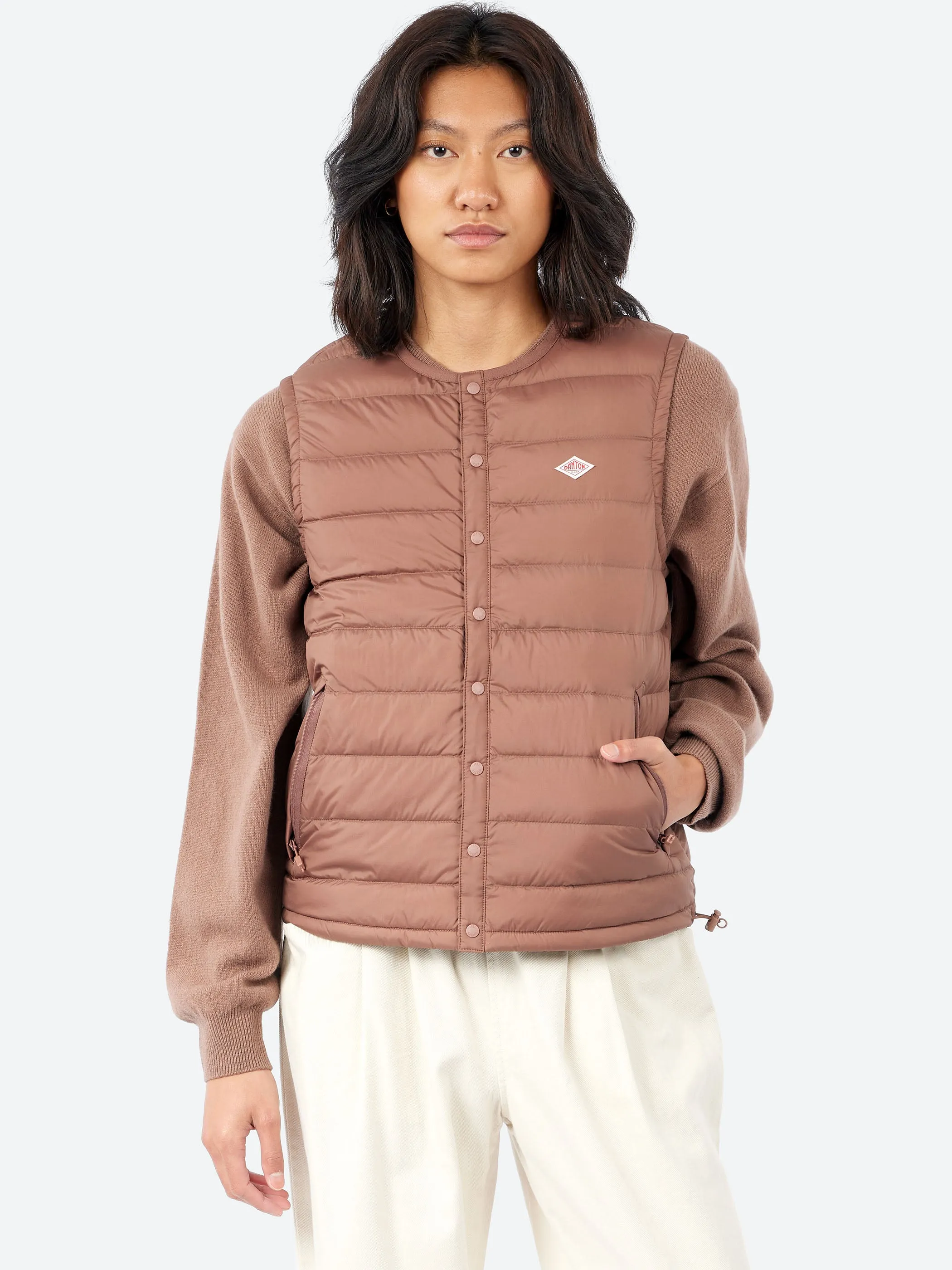 Women's Inner Down Crewneck Vest sold by gravitypope product image thumbnail 4