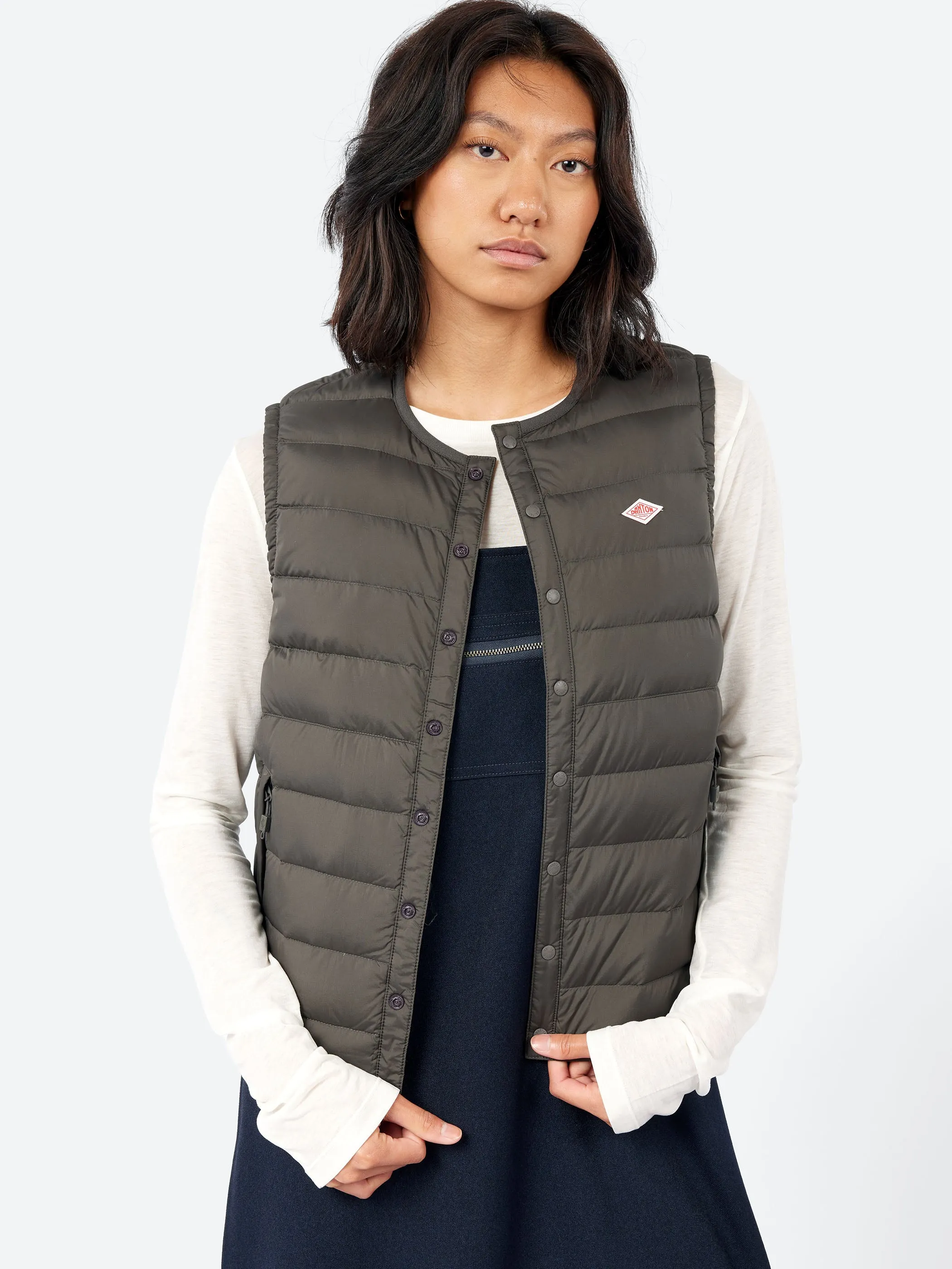 Women's Inner Down Crewneck Vest sold by gravitypope product image thumbnail 4