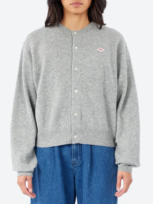 Women's Lambswool Crew Neck Cardigan sold by gravitypope