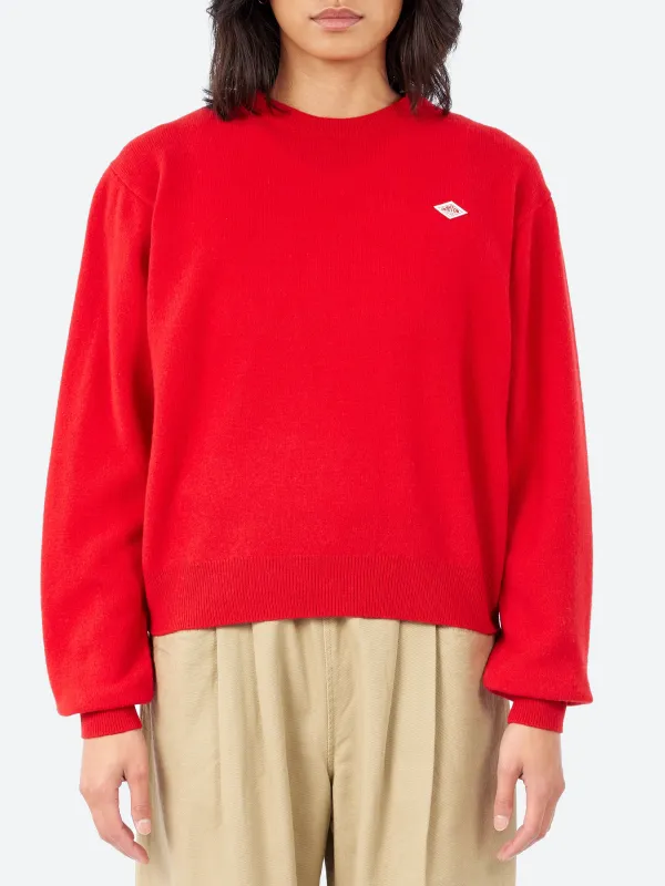 Women's Lambswool Crew Neck Knit Pullover sold by gravitypope