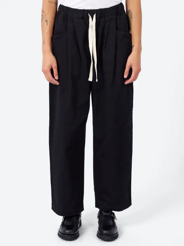 Heavy Twill Two Tuck Easy Pants made by Danton