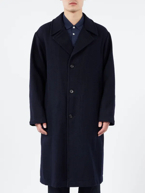 Harris Tweed Ulster Collar Long Coat sold by gravitypope