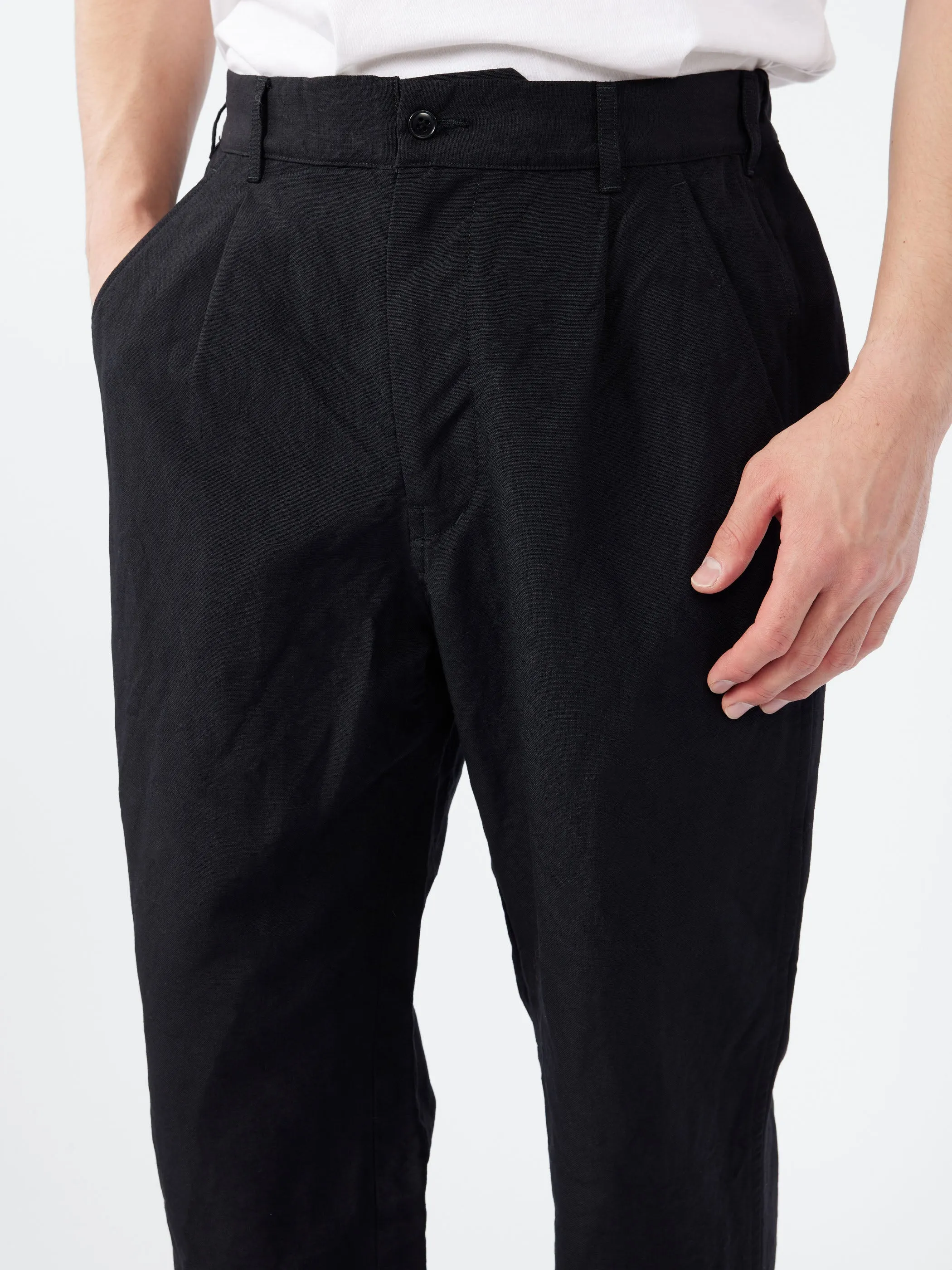 High Density Oxford Peg Top One-Tuck Pants sold by gravitypope product image thumbnail 4