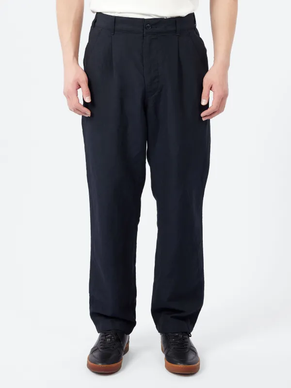 High Density Oxford Peg Top One-Tuck Pants sold by gravitypope