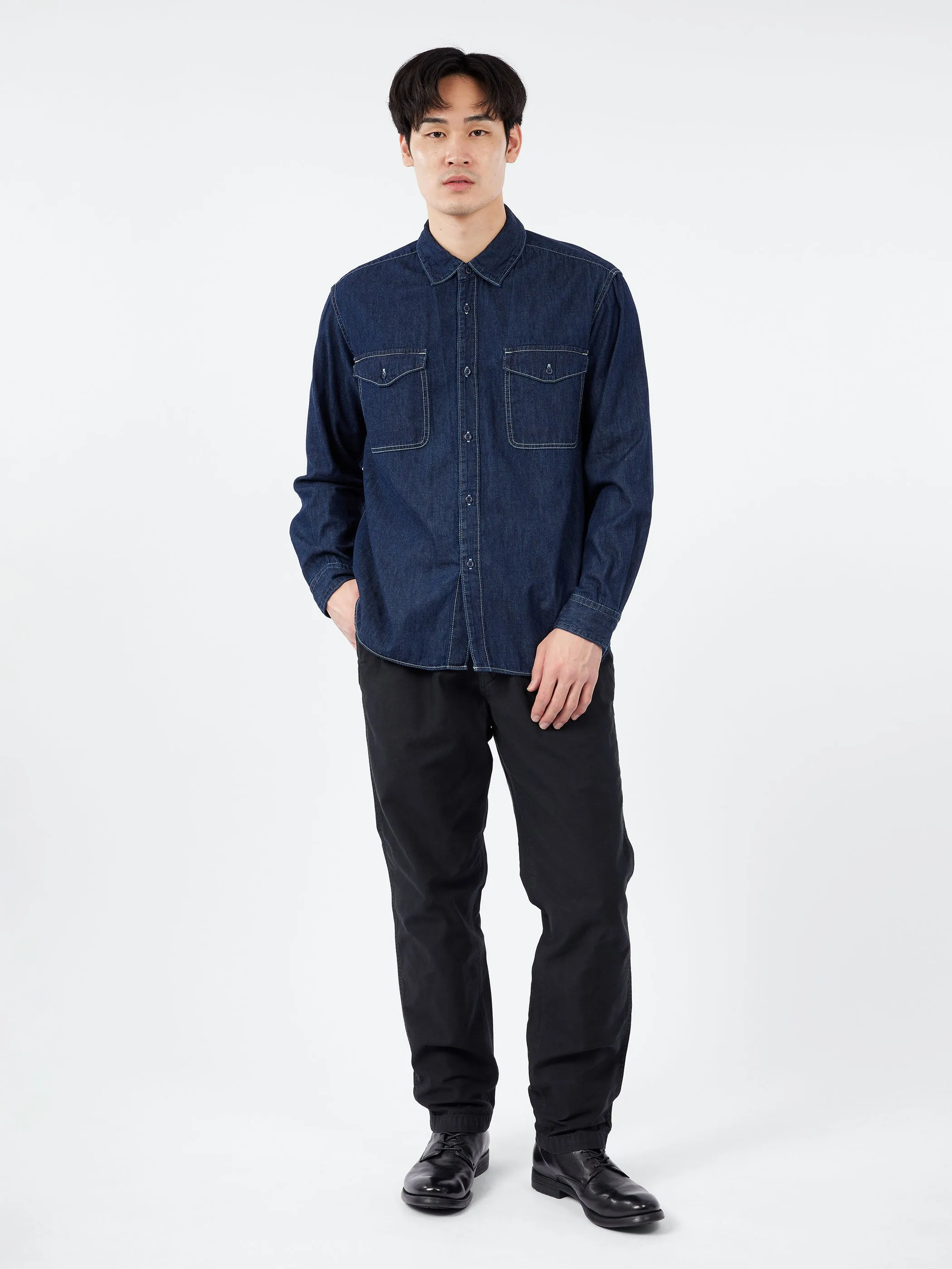 Denim Work Shirt sold by gravitypope product image thumbnail 2