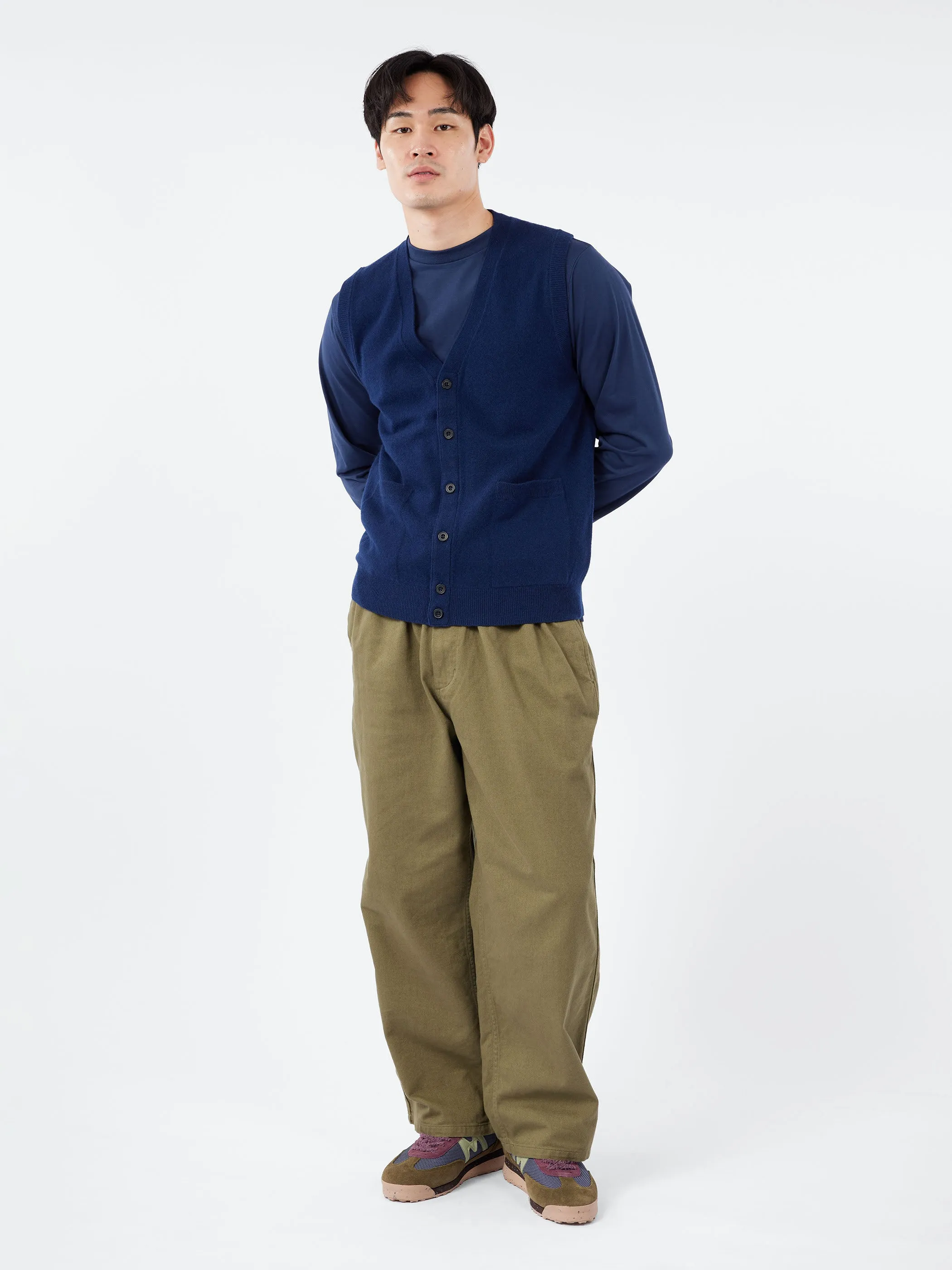 Button Knit Vest Solid sold by gravitypope product image thumbnail 2