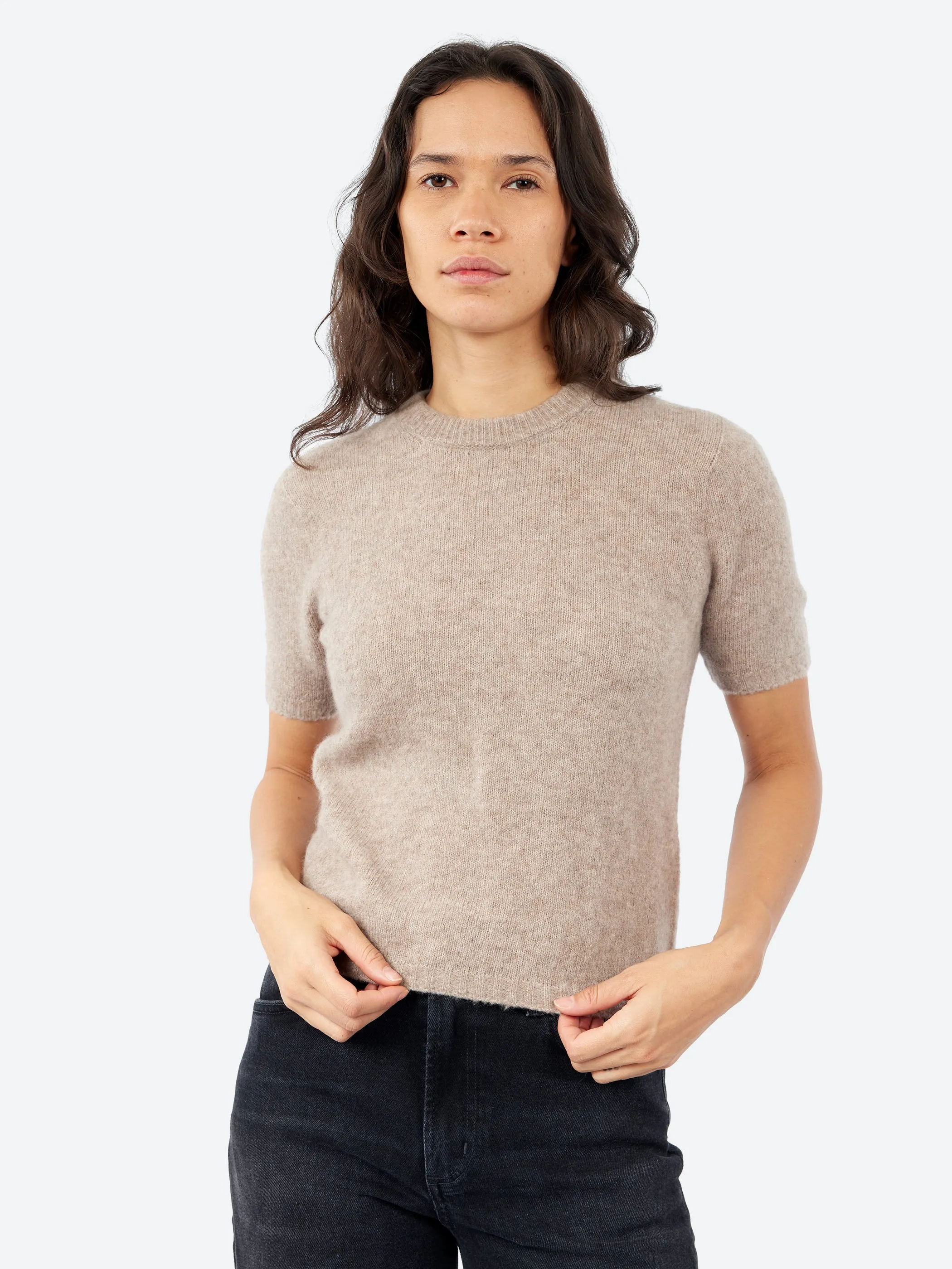 Cashmere and Silk Short Sleeve Sweater sold by gravitypope product image thumbnail 4