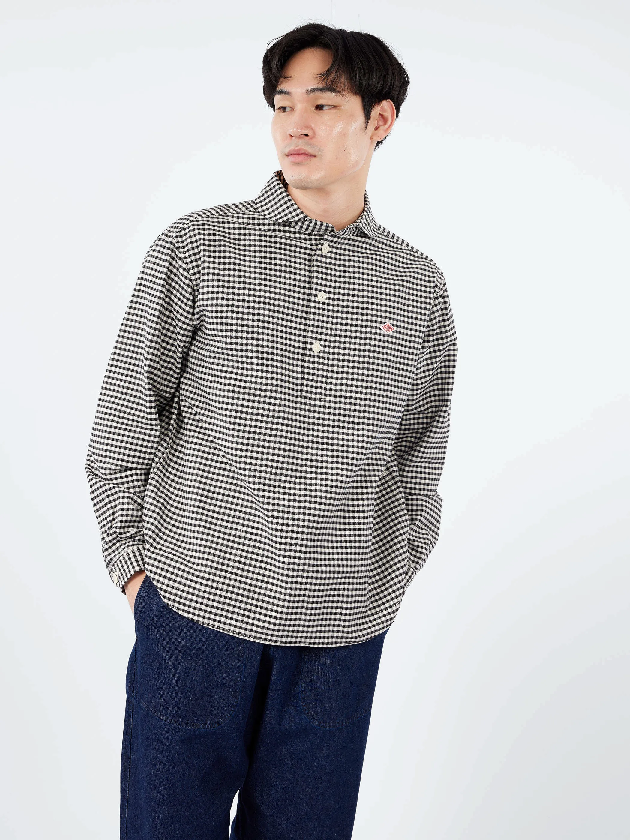 Oxford Round Collar Pullover Shirt sold by gravitypope product image thumbnail 4
