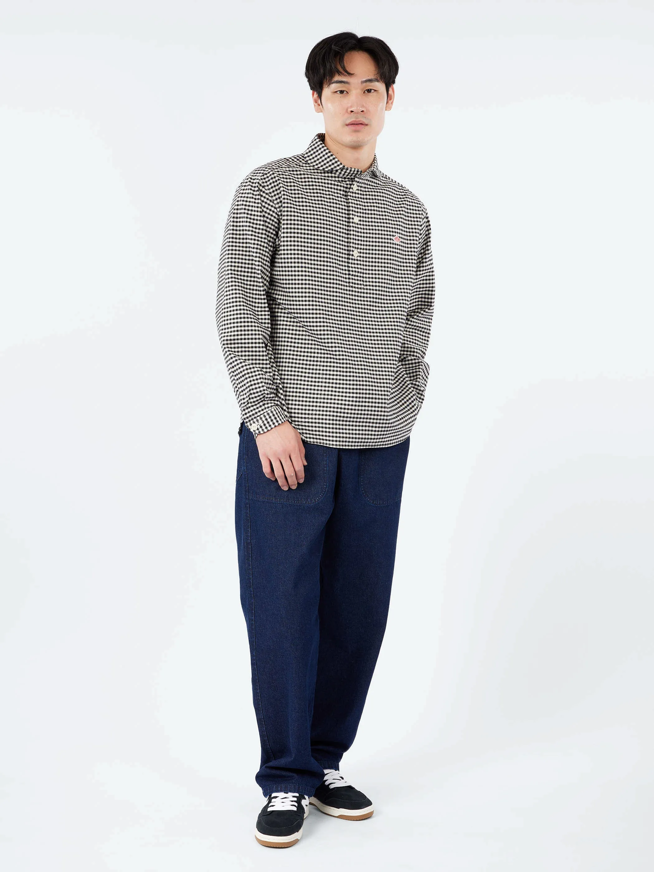Oxford Round Collar Pullover Shirt sold by gravitypope product image thumbnail 2