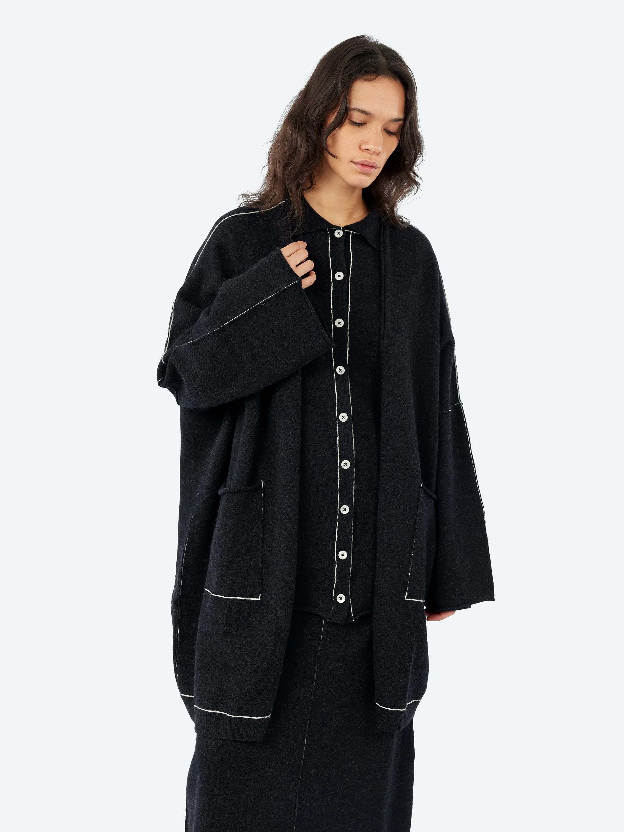 Stitch Wide Cardigan sold by gravitypope product image thumbnail 4