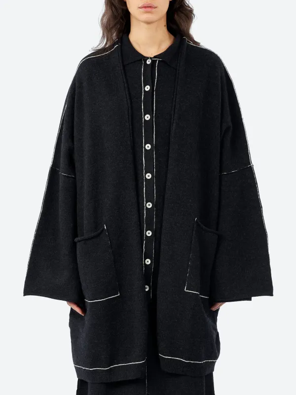 Stitch Wide Cardigan sold by gravitypope