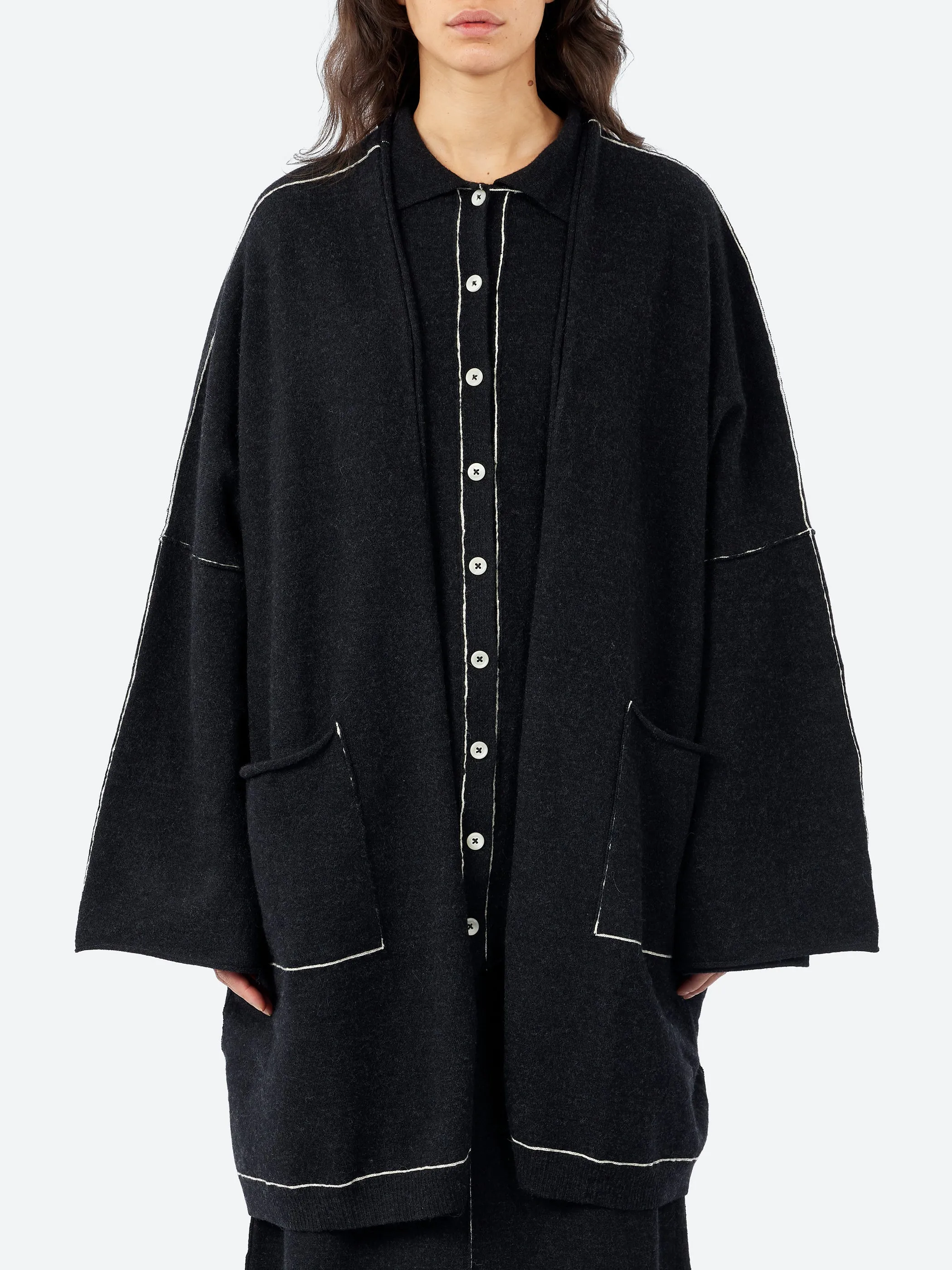 Stitch Wide Cardigan sold by gravitypope