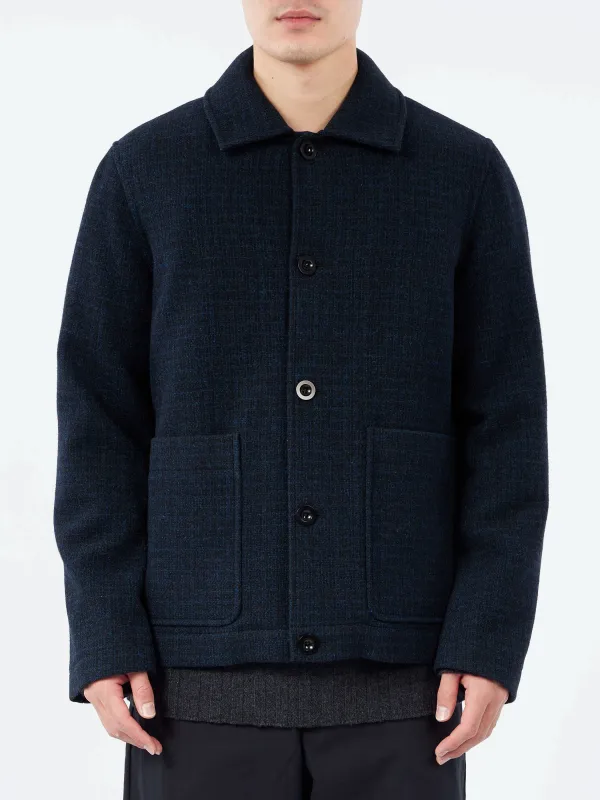 Brick Block Check Chore Coat sold by gravitypope