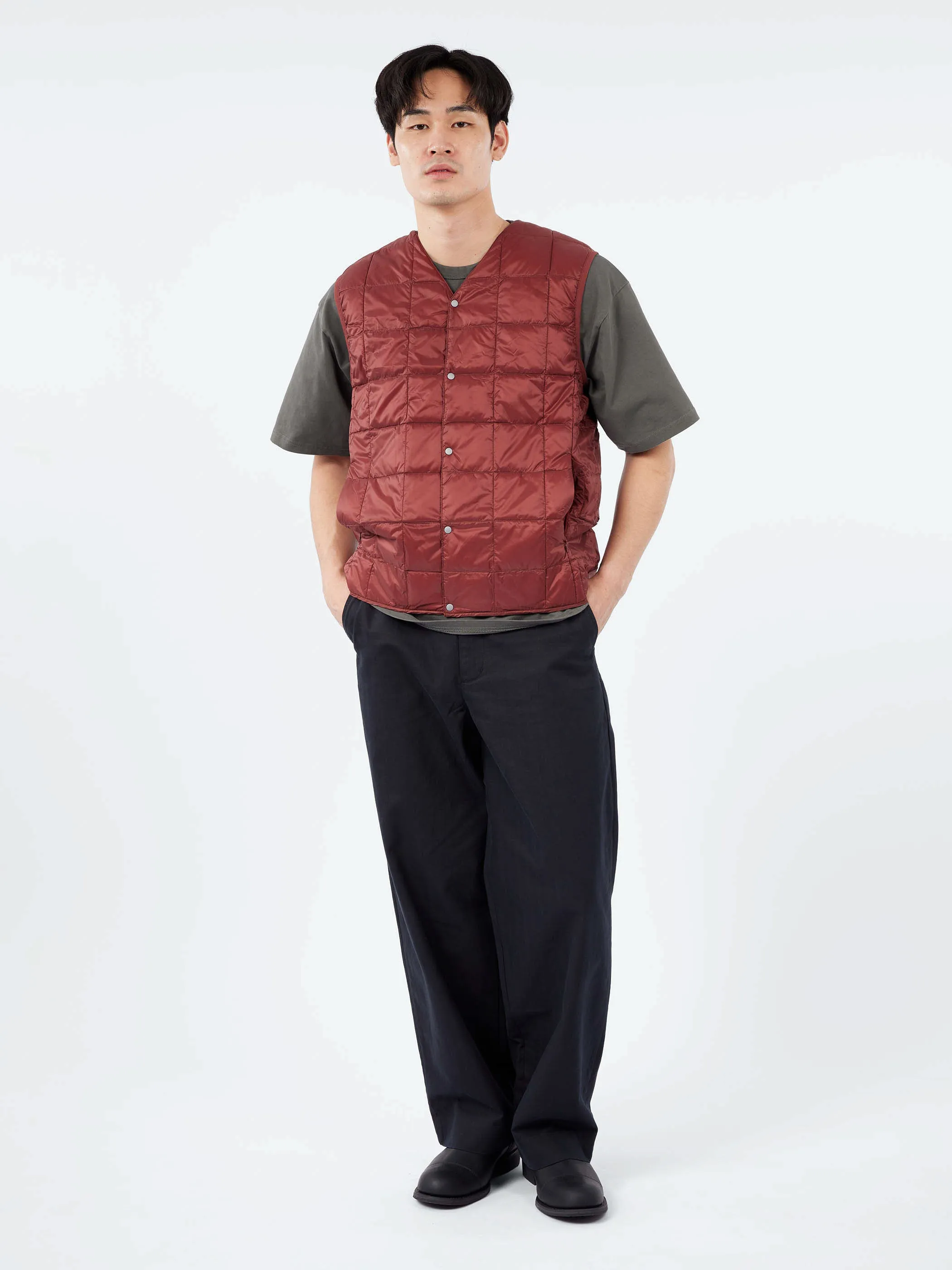 Military V-Neck Button Down Vest sold by gravitypope product image thumbnail 4