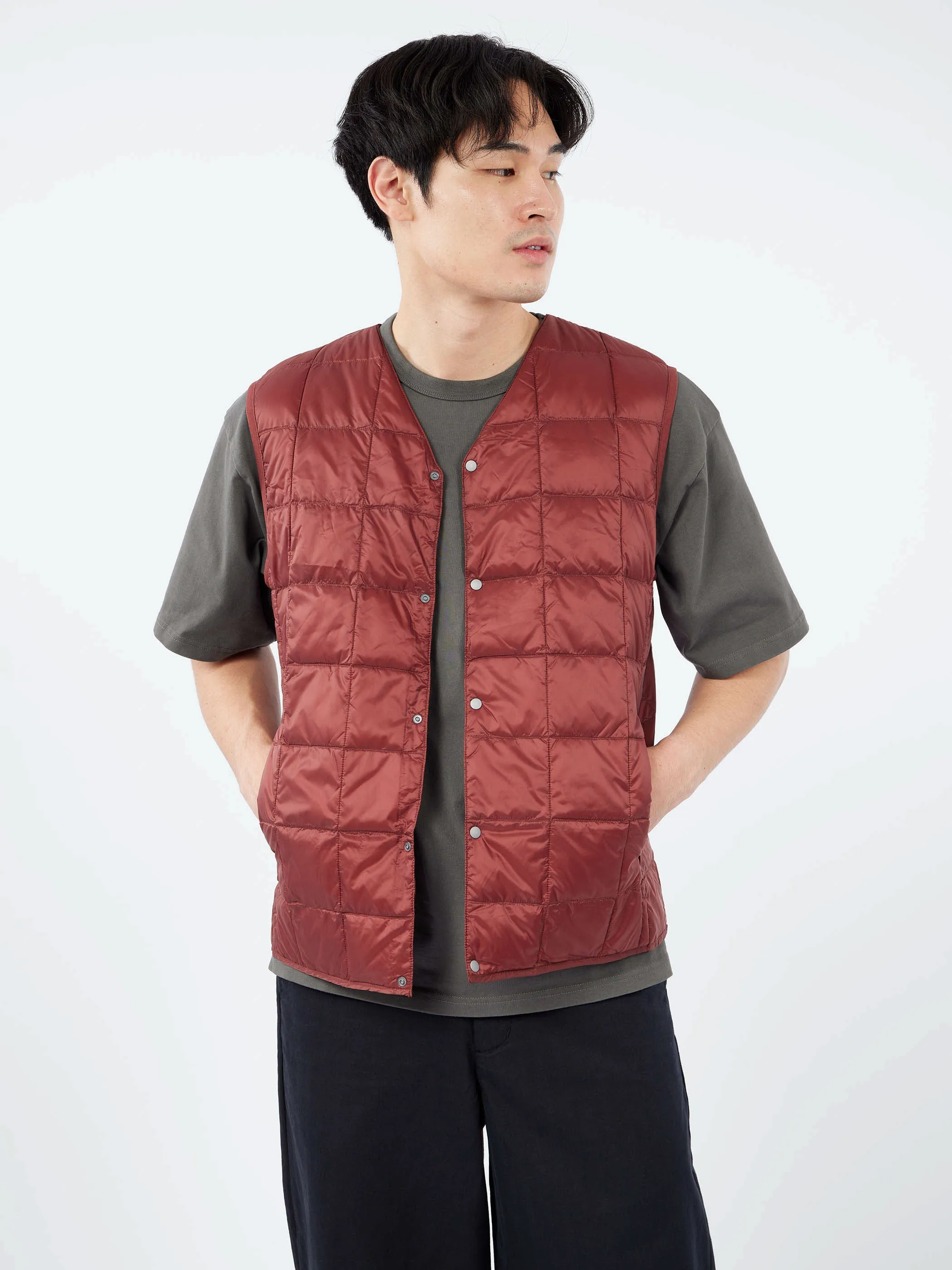 Military V-Neck Button Down Vest sold by gravitypope product image thumbnail 2