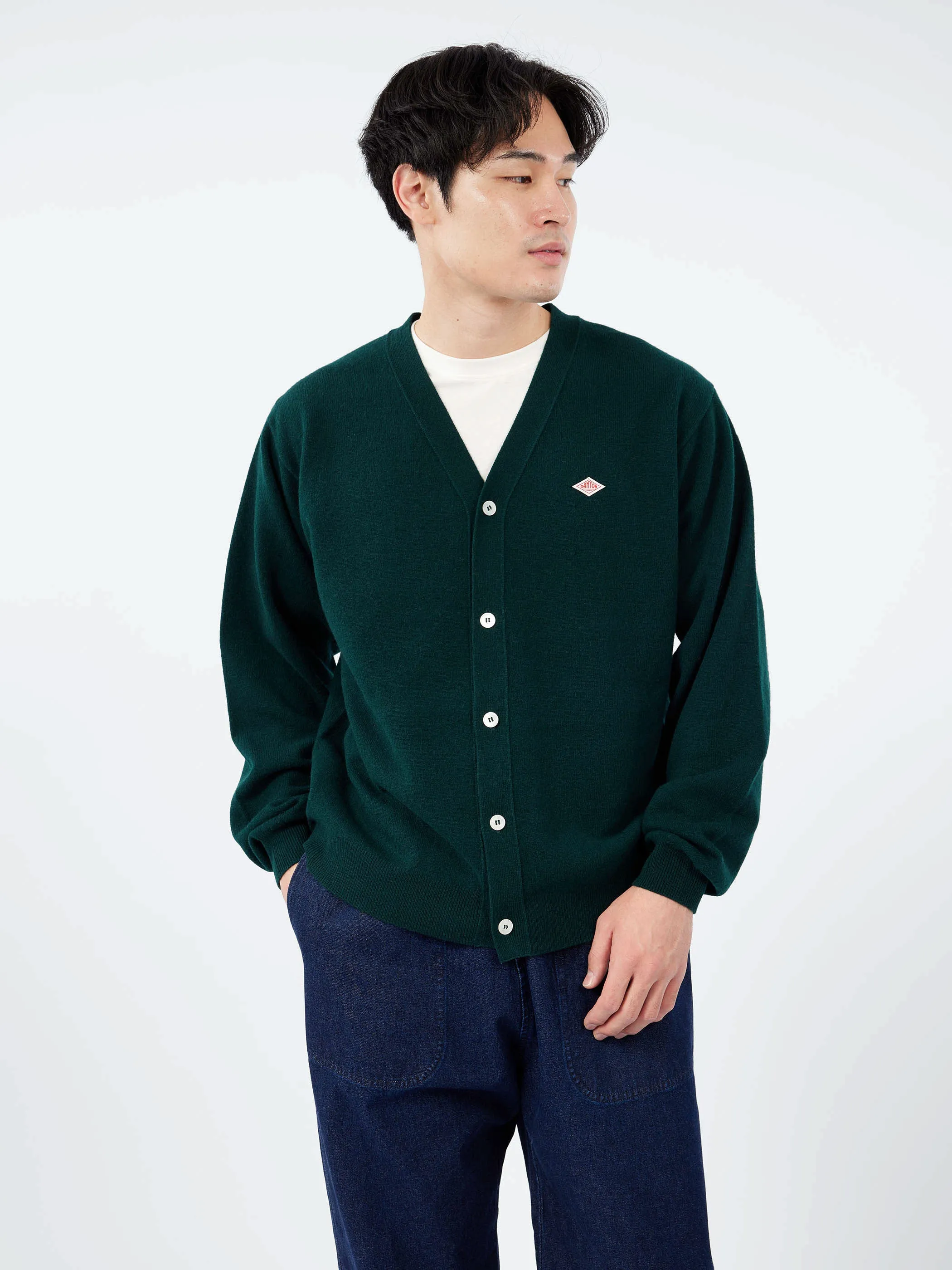 Lambswool V-Neck Cardigan sold by gravitypope product image thumbnail 4