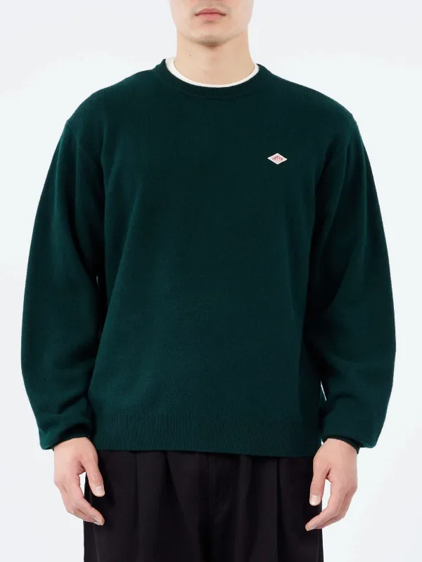 Lambswool Crew Neck Knit Pullover made by Danton