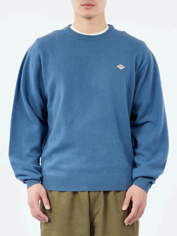 Lambswool Crew Neck Knit Pullover made by Danton