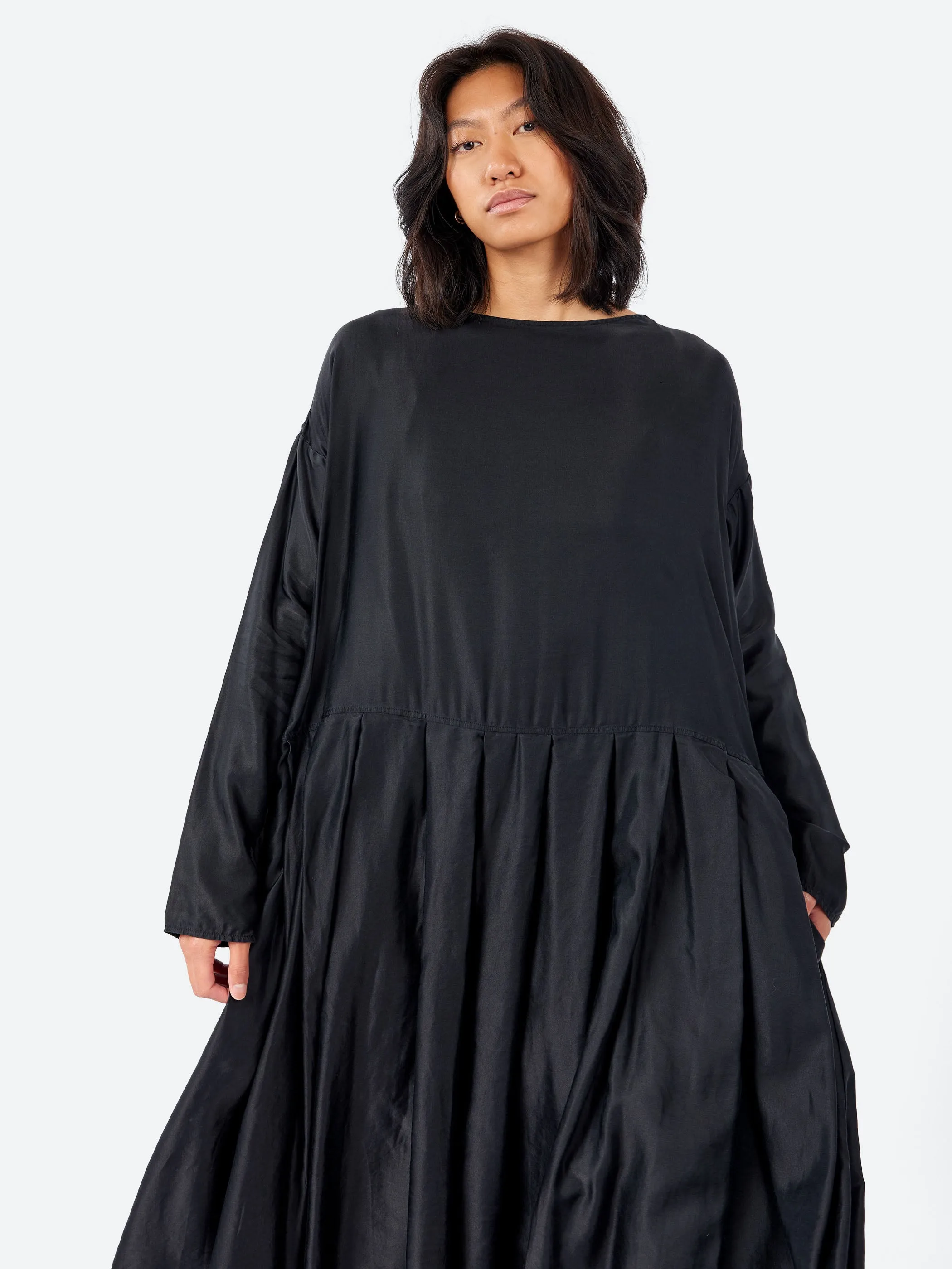 Pleated Boatneck Dress sold by gravitypope product image thumbnail 4