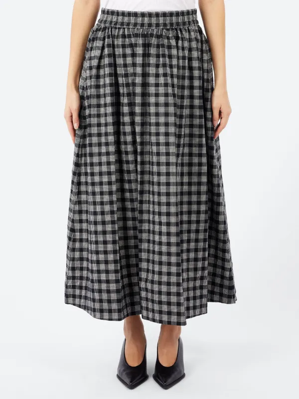 Binding Check Cotton Wool Seersucker Skirt sold by gravitypope