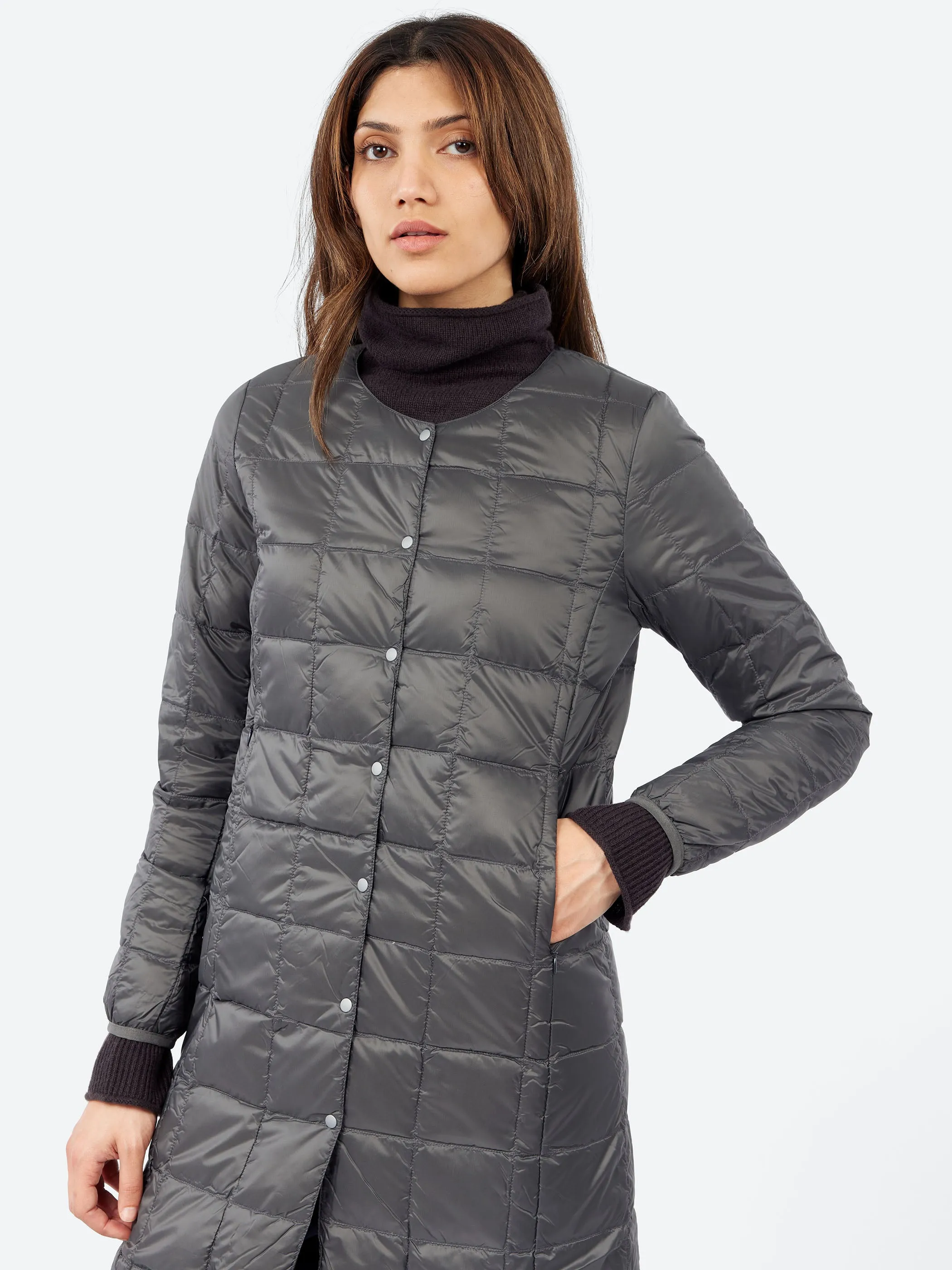 Crew Neck Long Down Coat sold by gravitypope product image thumbnail 4